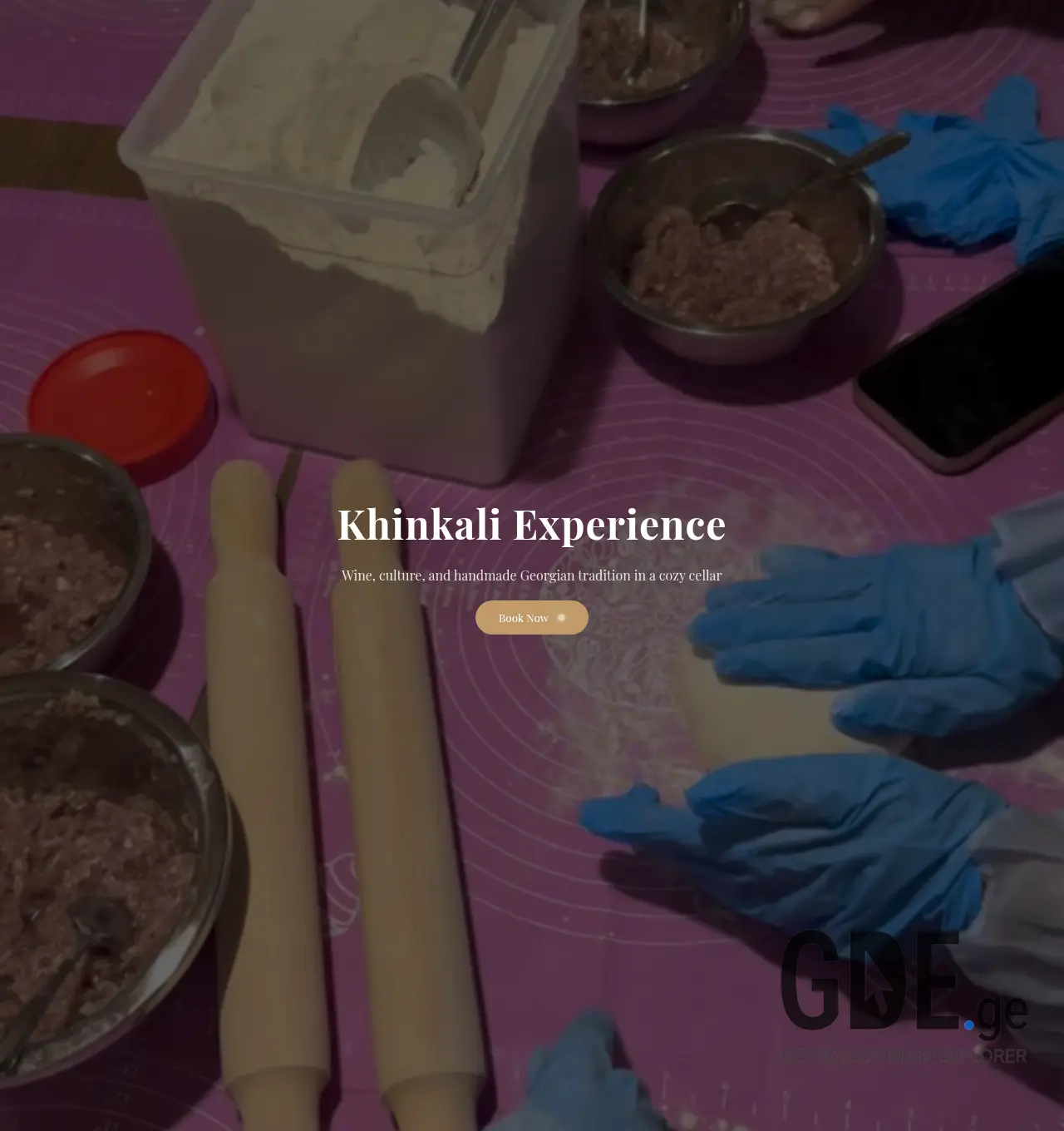 Screenshot of the site khinkaliworkshops.ge at 2026-05-28