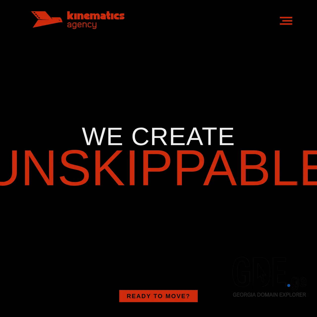 Screenshot of the site kinematics.ge at 2026-03-26