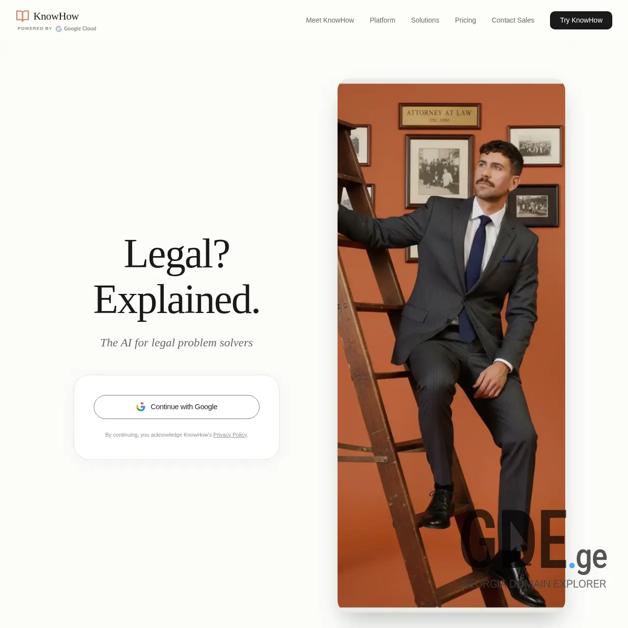 Screenshot of the site knowhow.ge at 2026-03-25
