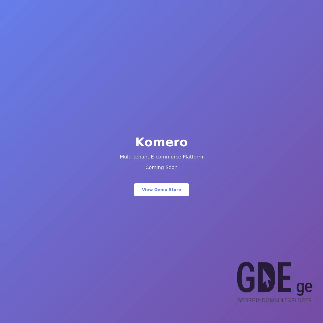 Screenshot of the site komero.ge at 2026-03-10