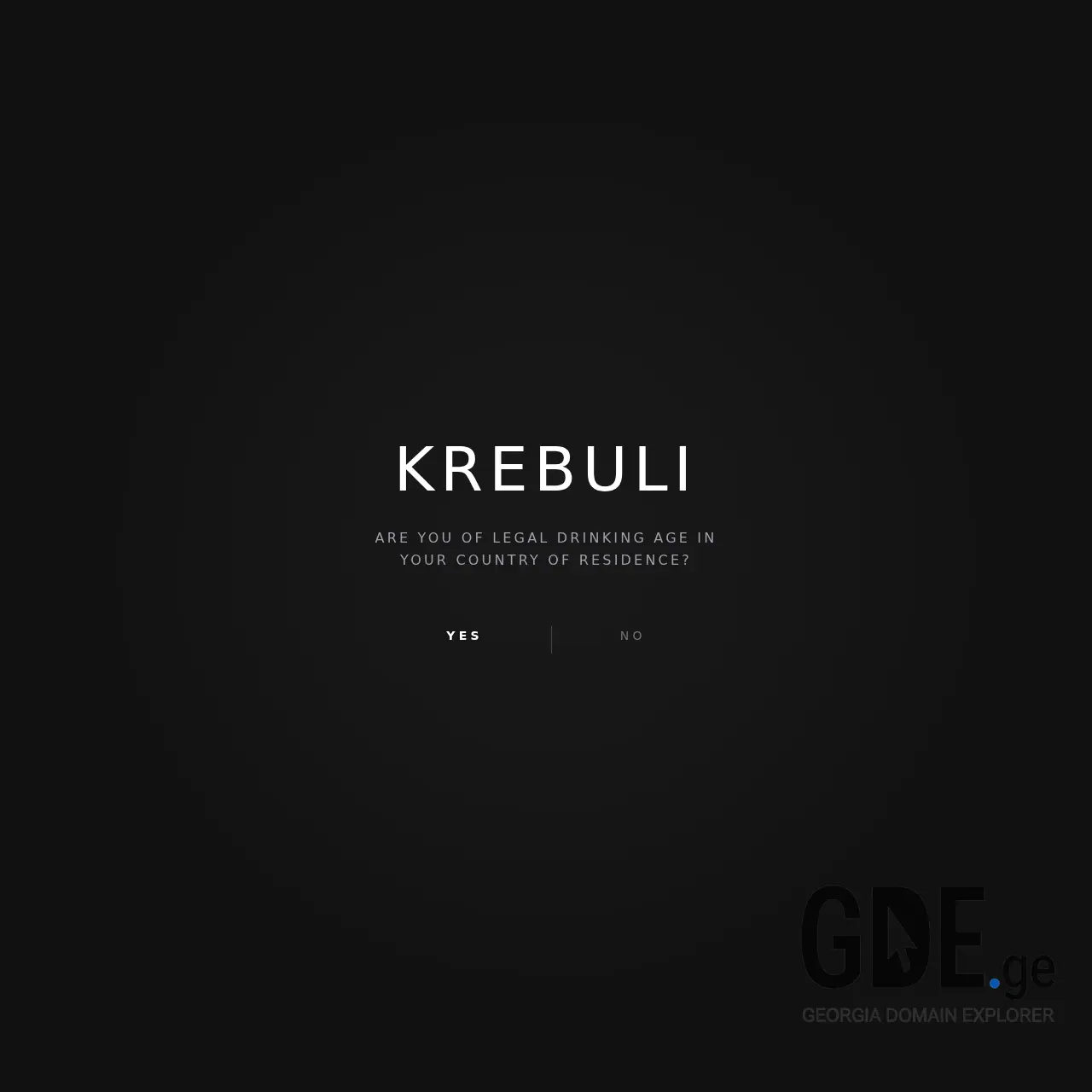 Screenshot of the site krebuliwines.ge at 2026-03-29