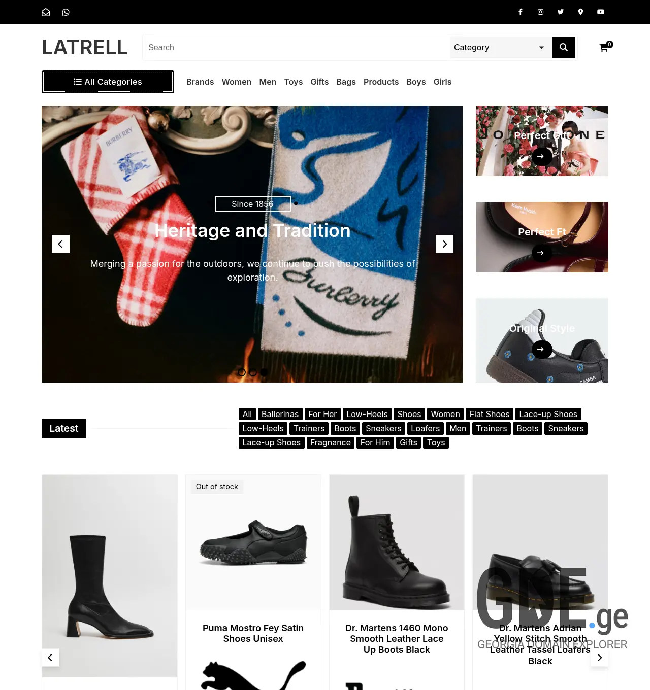 Screenshot of the site latrell.ge at 2026-04-29