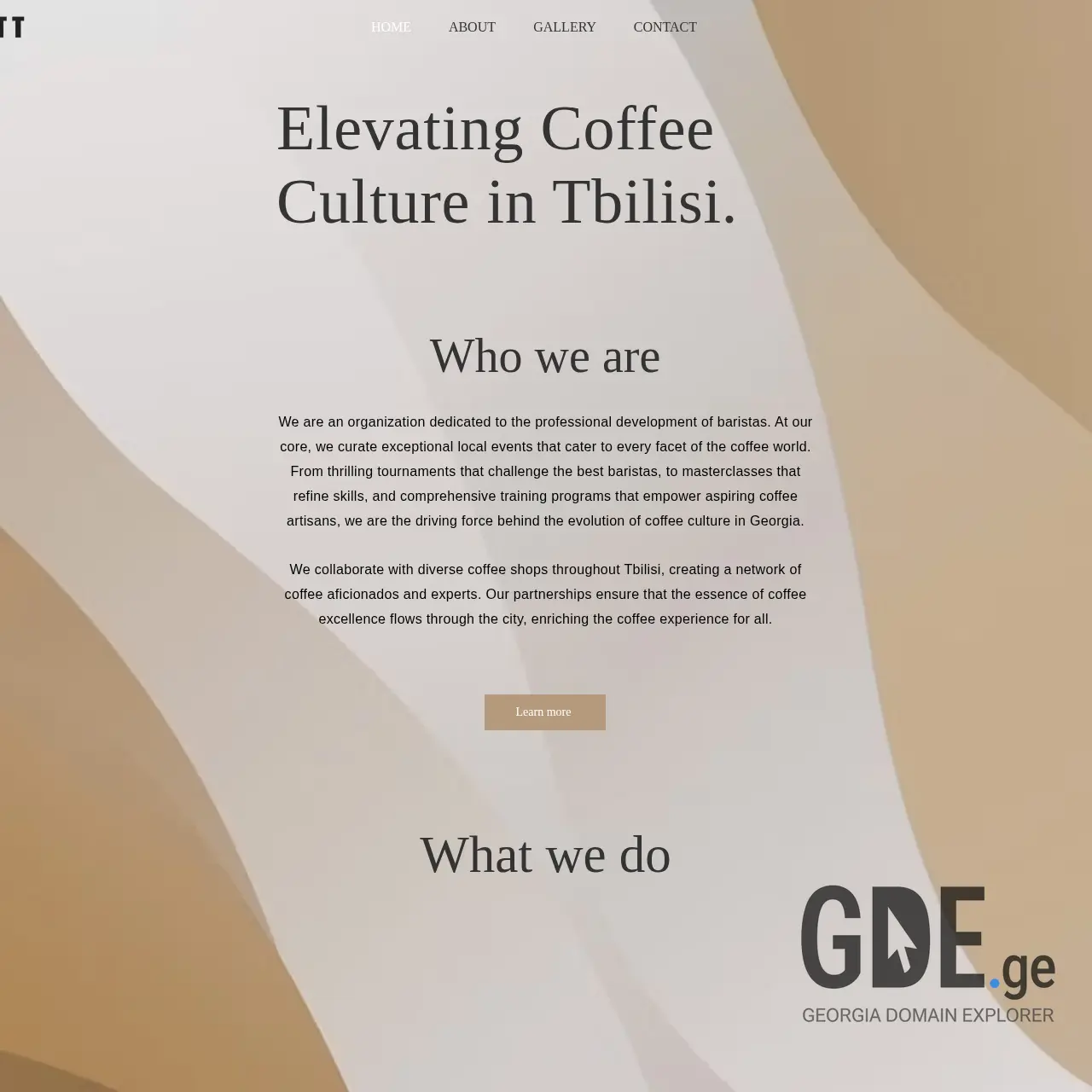 Screenshot of the site latt.ge at 2026-03-29