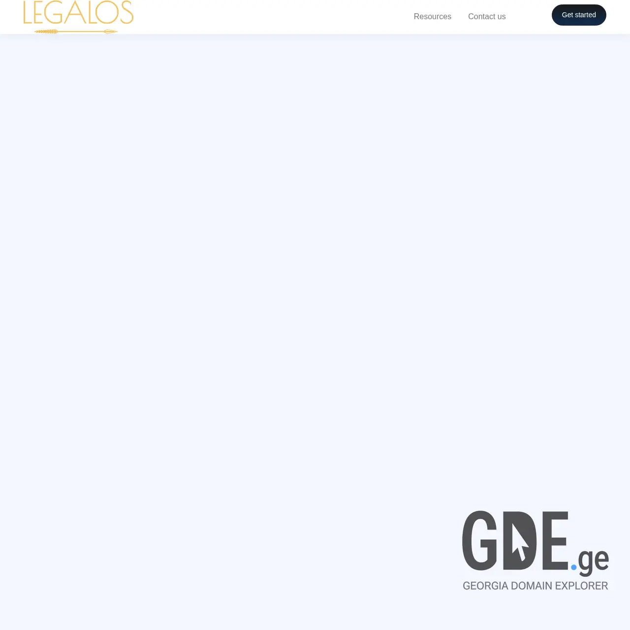 Screenshot of the site legalos.ge at 2026-03-07