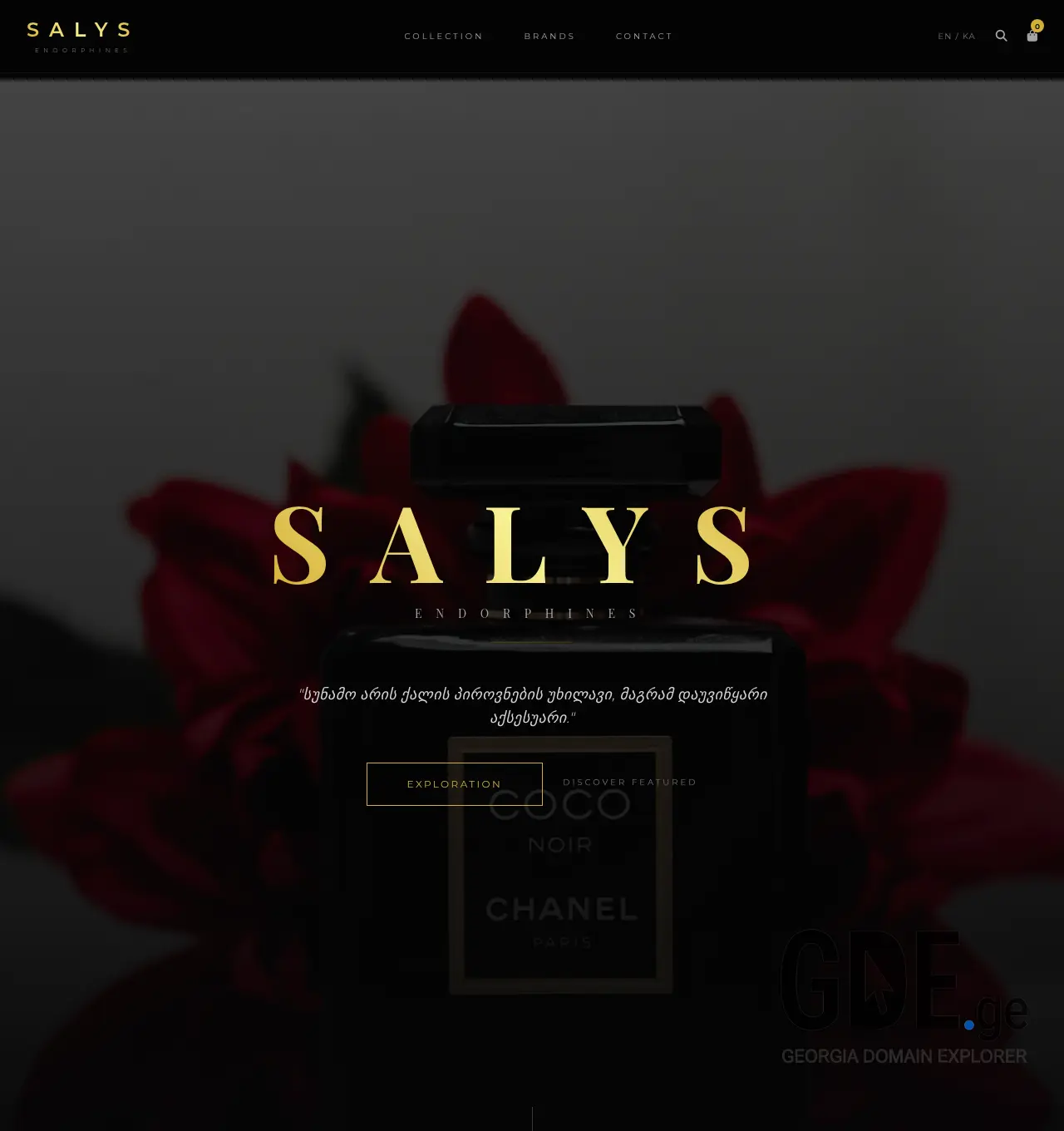 Screenshot of the site leparfum.ge at 2026-04-22