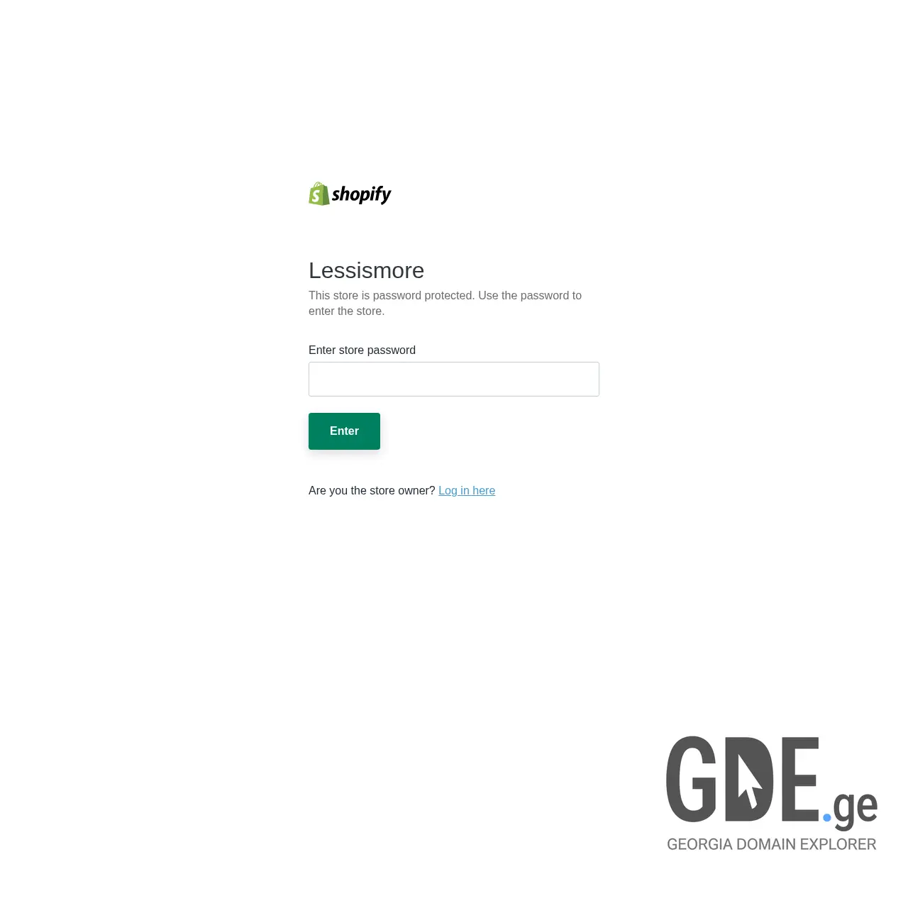 Screenshot of the site lessismore.ge at 2026-03-04