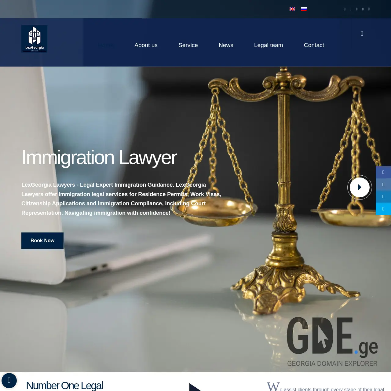 Screenshot of the site lexgeorgia.ge at 2026-03-01