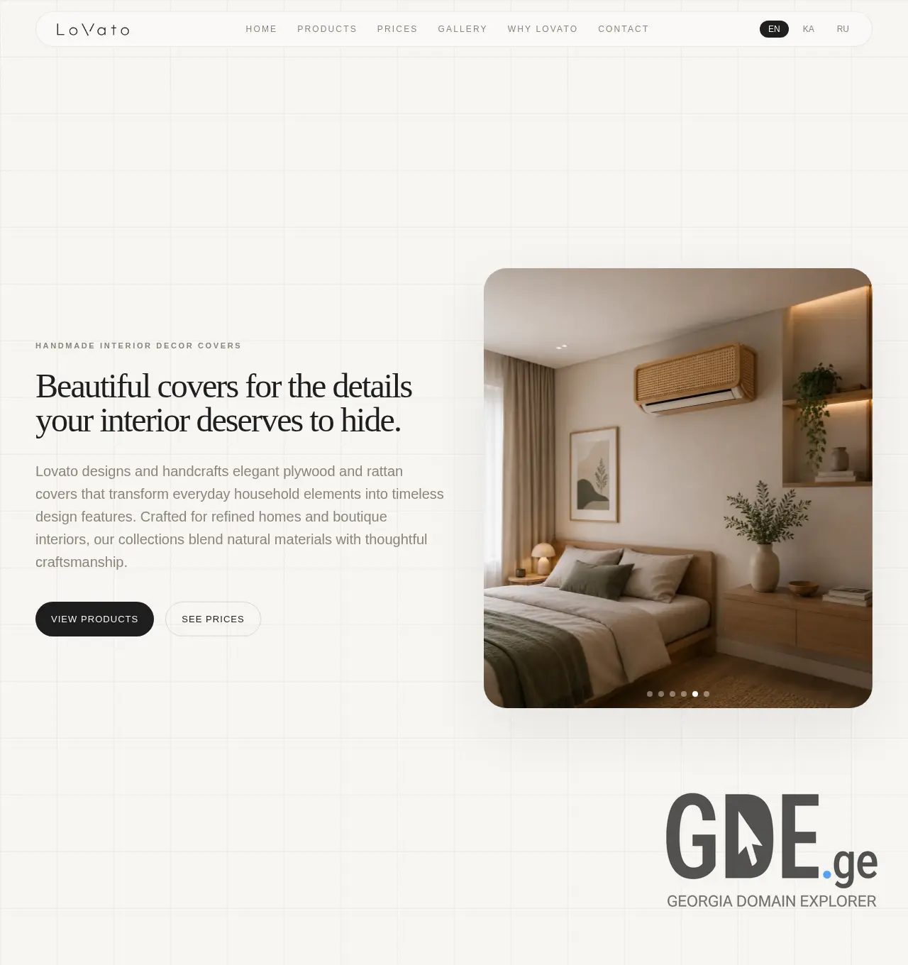 Screenshot of the site lovato.ge at 2026-06-16
