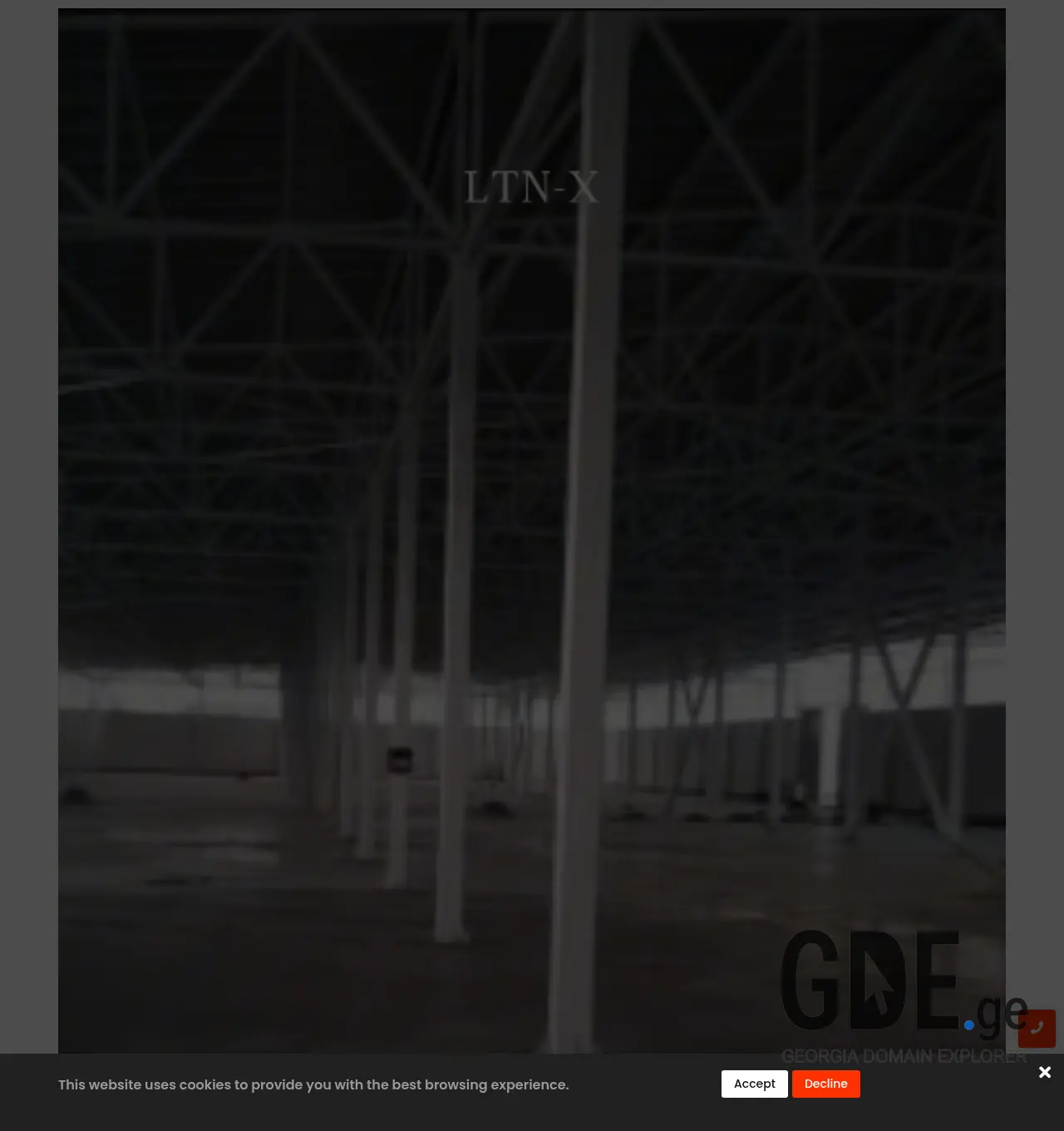 Screenshot of the site ltnx.ge at 2026-07-17