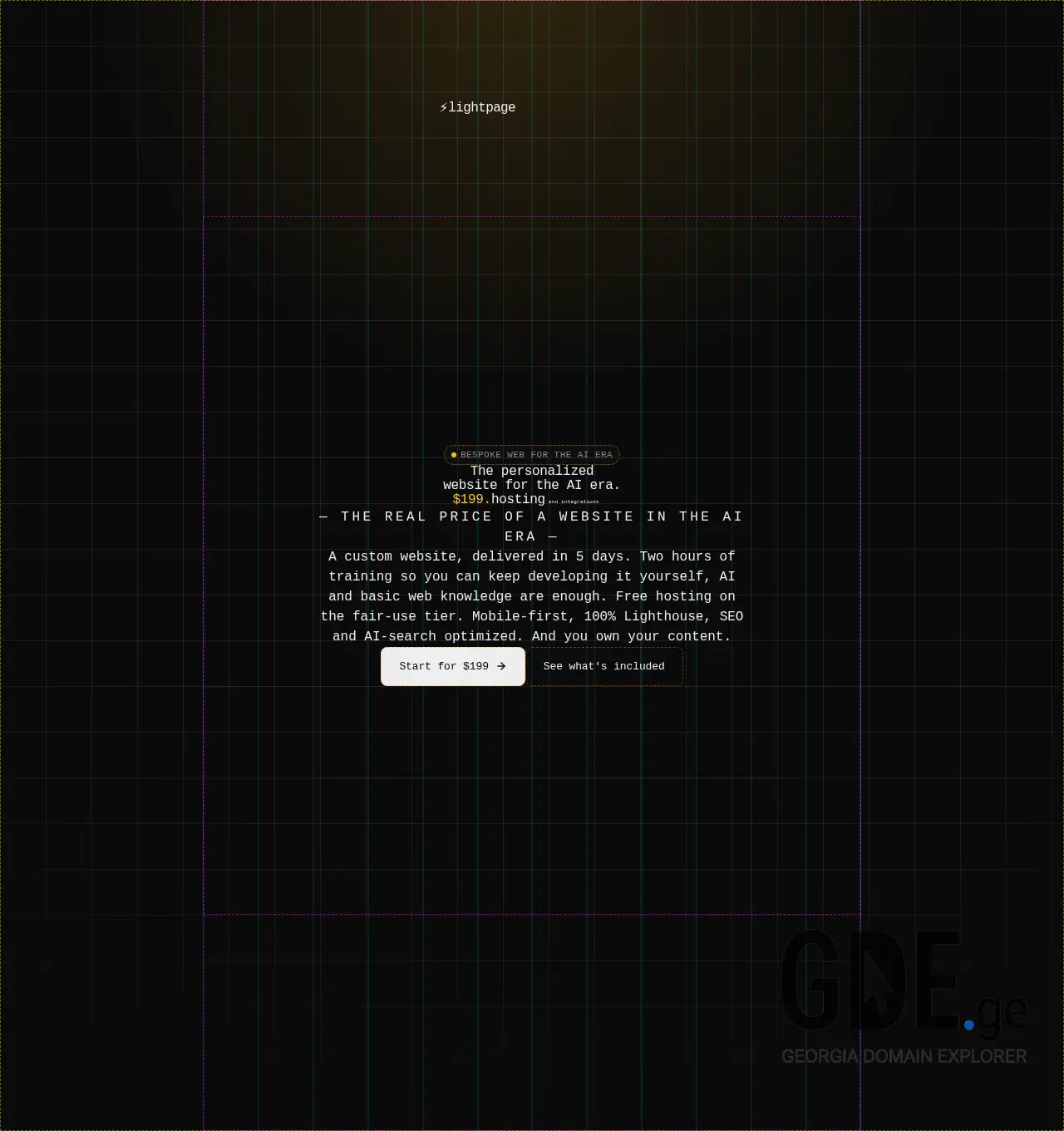 Screenshot of the site ltp.ge at 2026-05-11