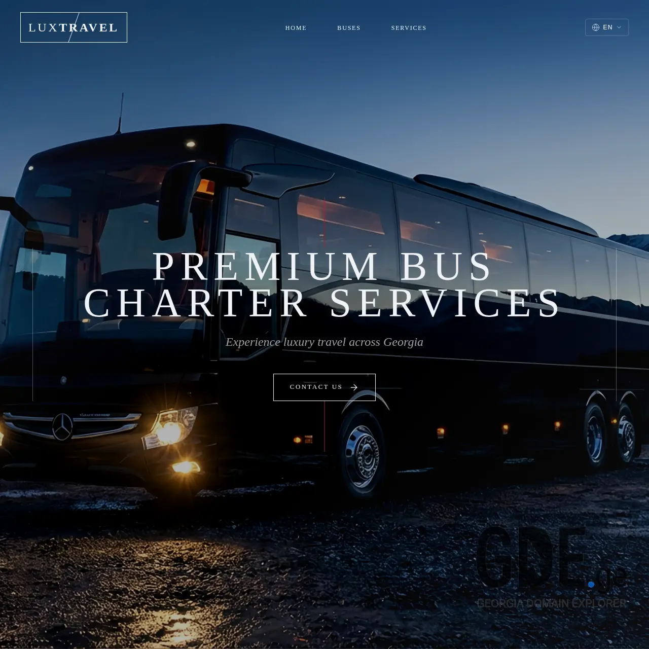 Screenshot of the site luxtravel.ge at 2026-03-25