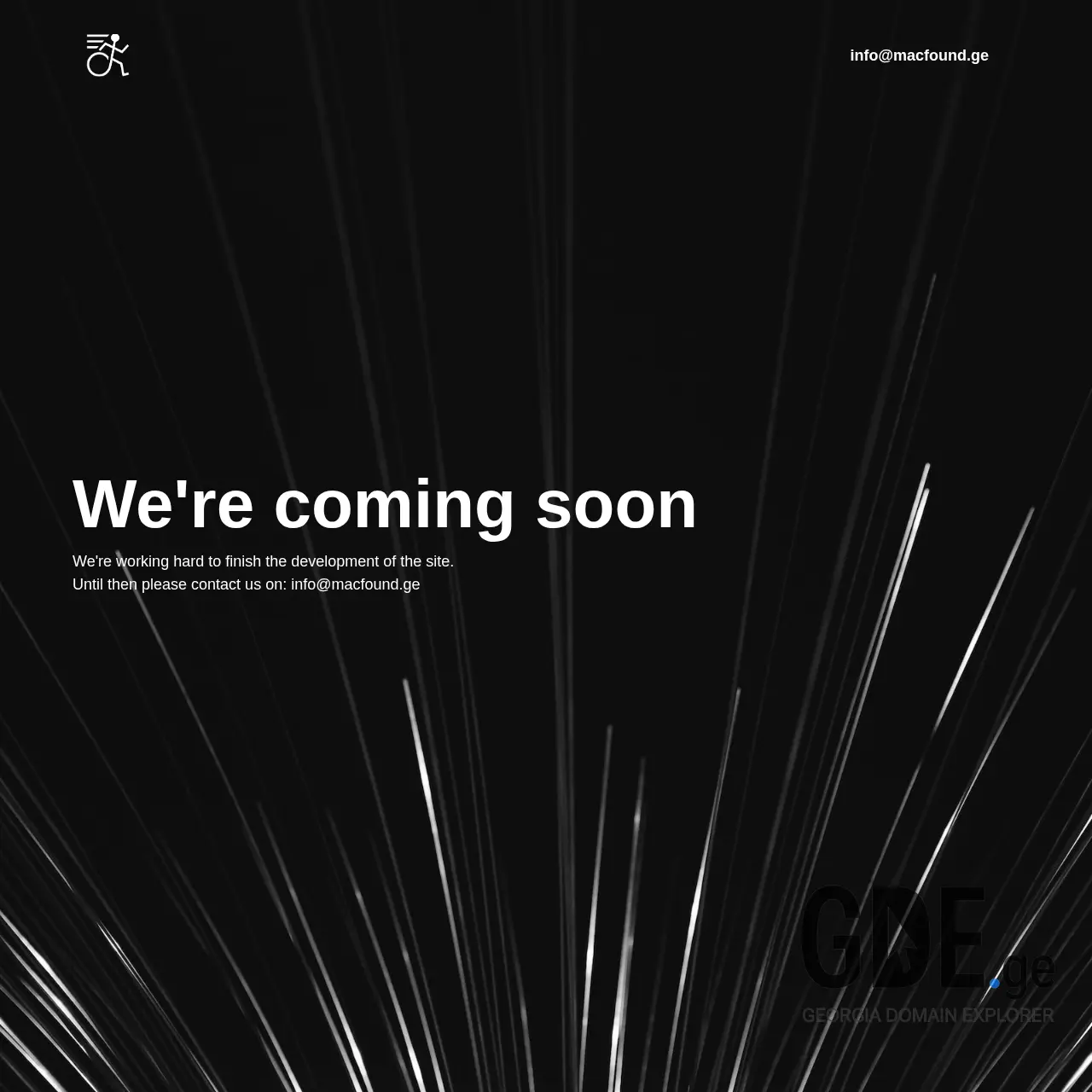 Screenshot of the site macfound.ge at 2026-03-27