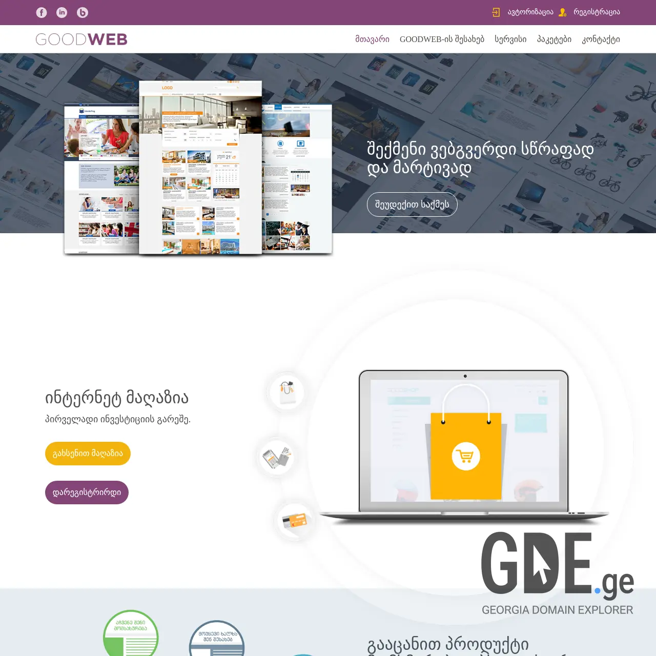 Screenshot of the site mamulashvili.ge at 2026-03-28