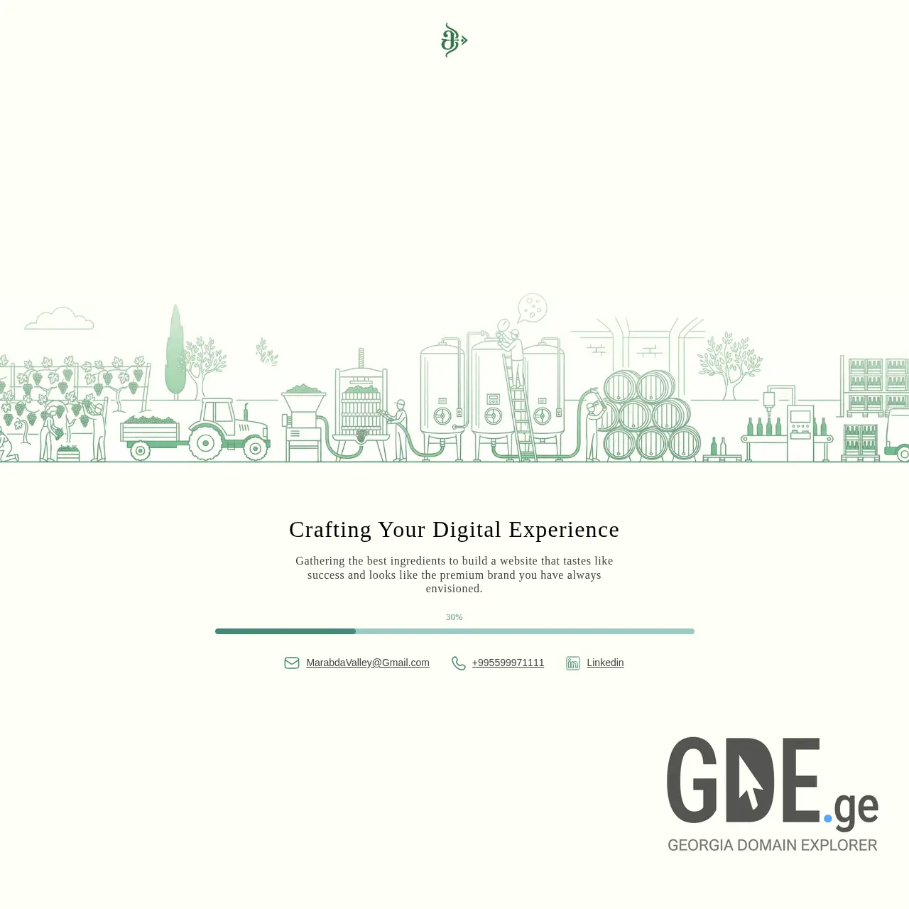 Screenshot of the site marabdavalley.ge at 2026-03-07