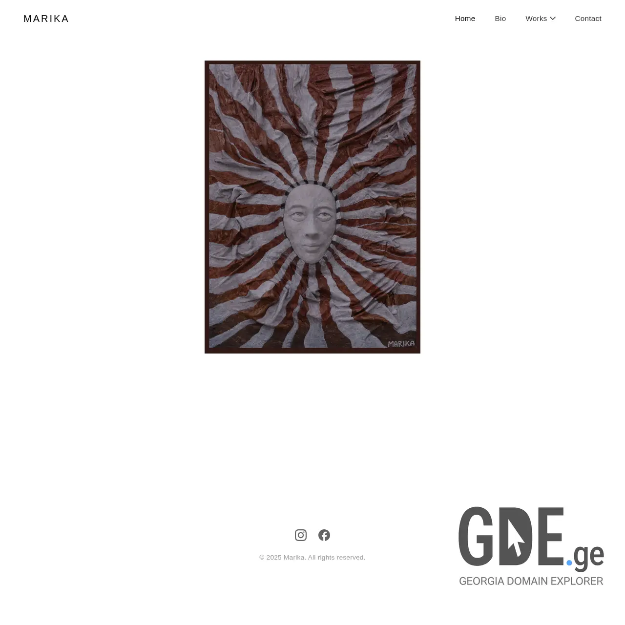 Screenshot of the site marika.ge at 2026-03-27