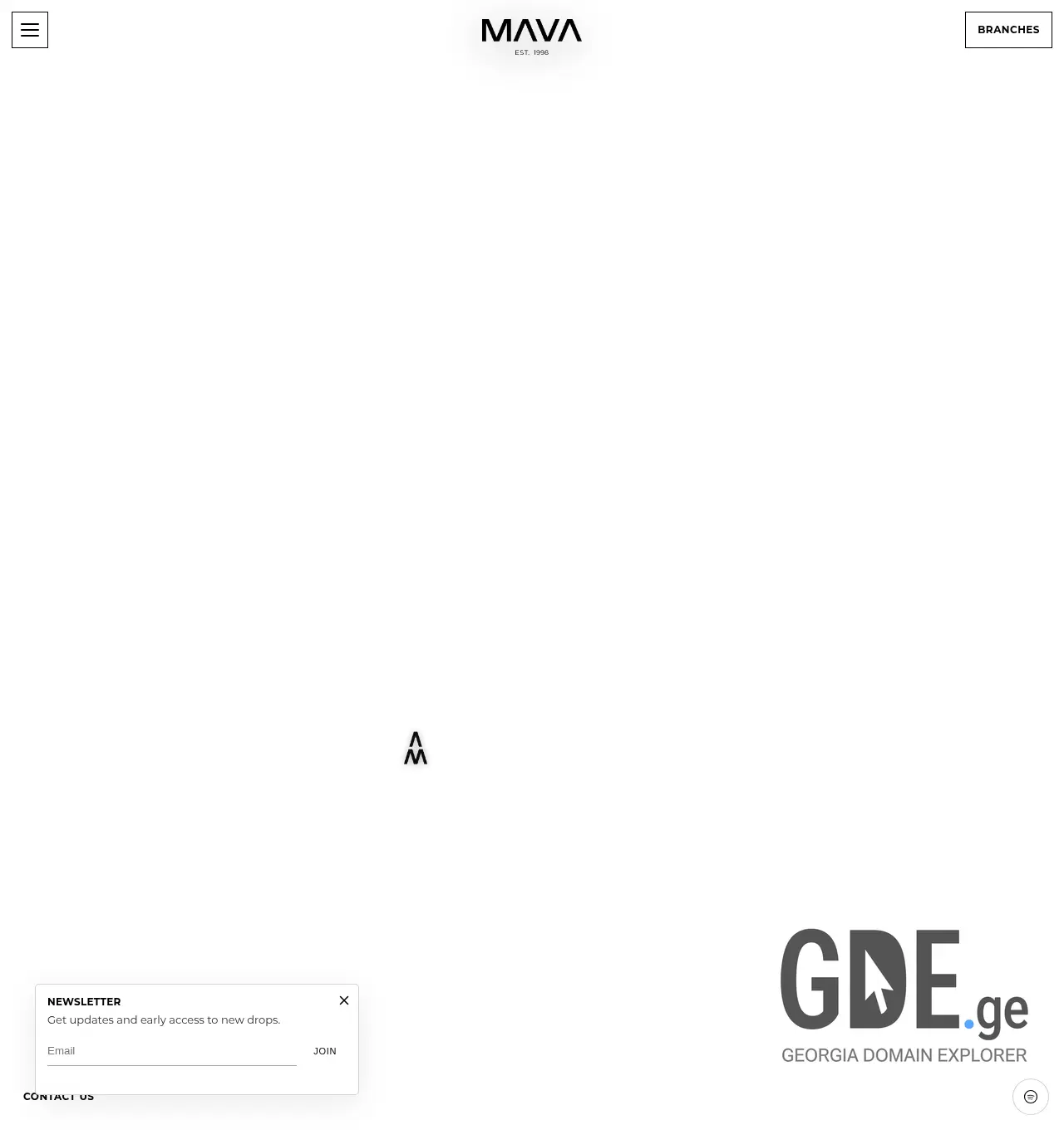 Screenshot of the site mava.ge at 2026-05-26