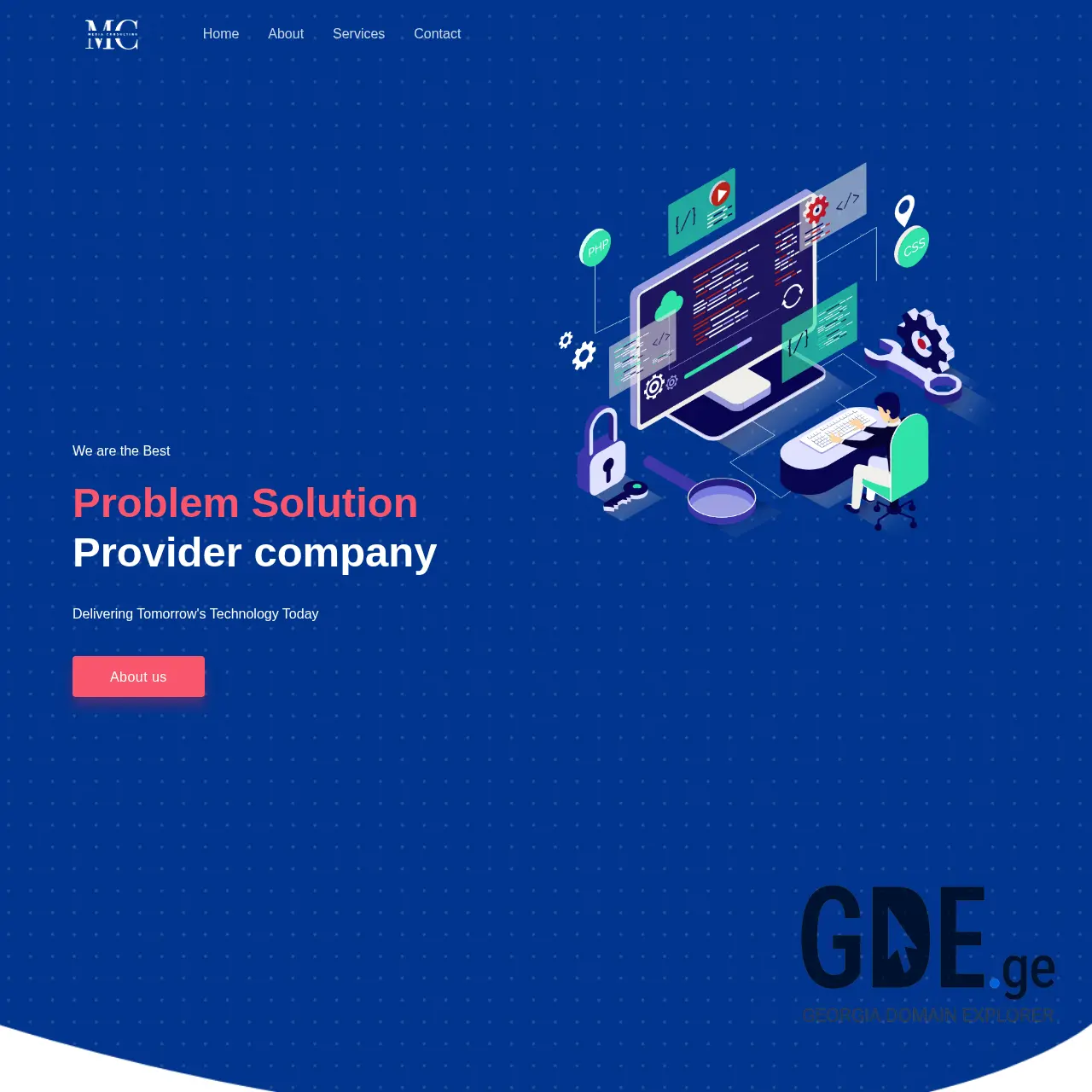 Screenshot of the site media-consulting.ge at 2026-03-24