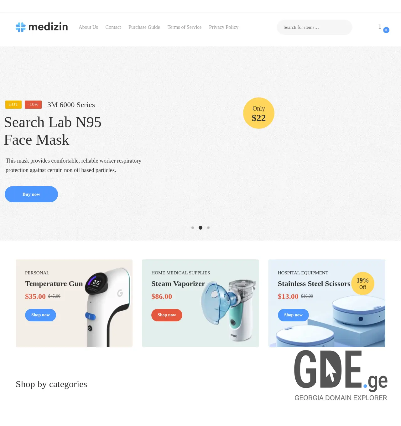 Screenshot of the site medstep.ge at 2026-05-02