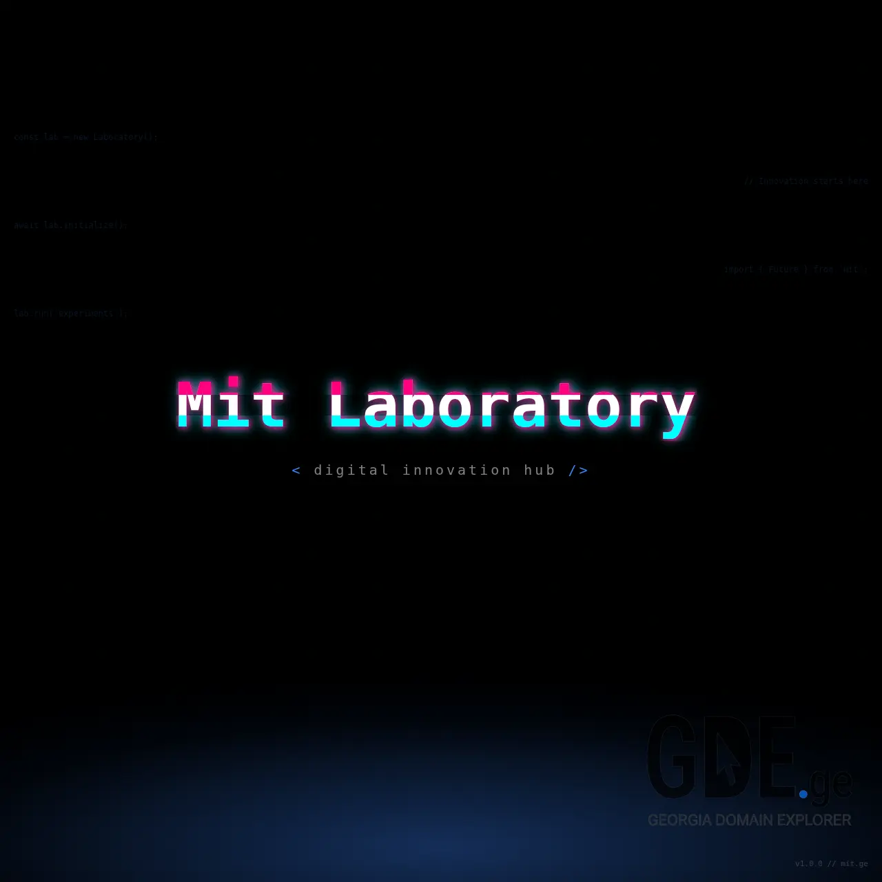 Screenshot of the site mit.ge at 2026-03-26