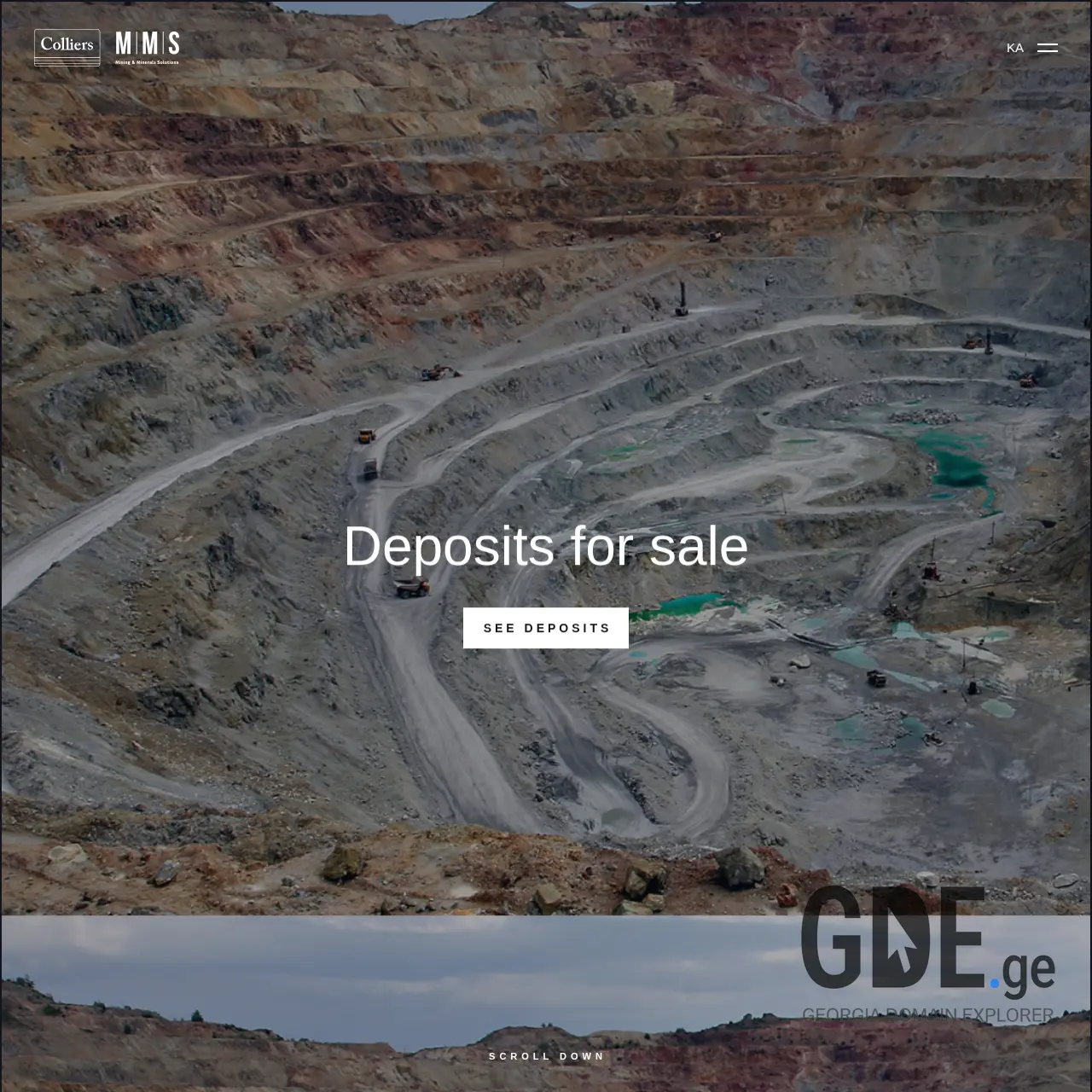 Screenshot of the site mms.ge at 2026-03-01