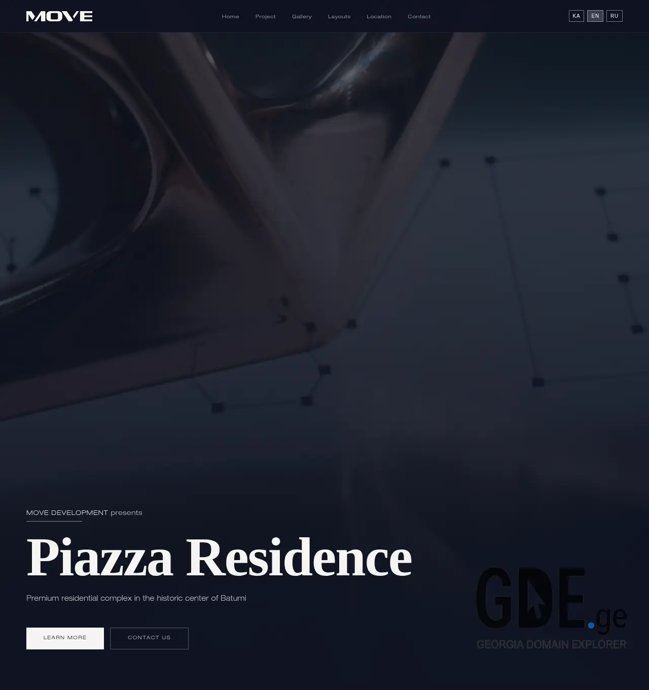 Screenshot of the site movedevelopment.ge at 2026-05-16