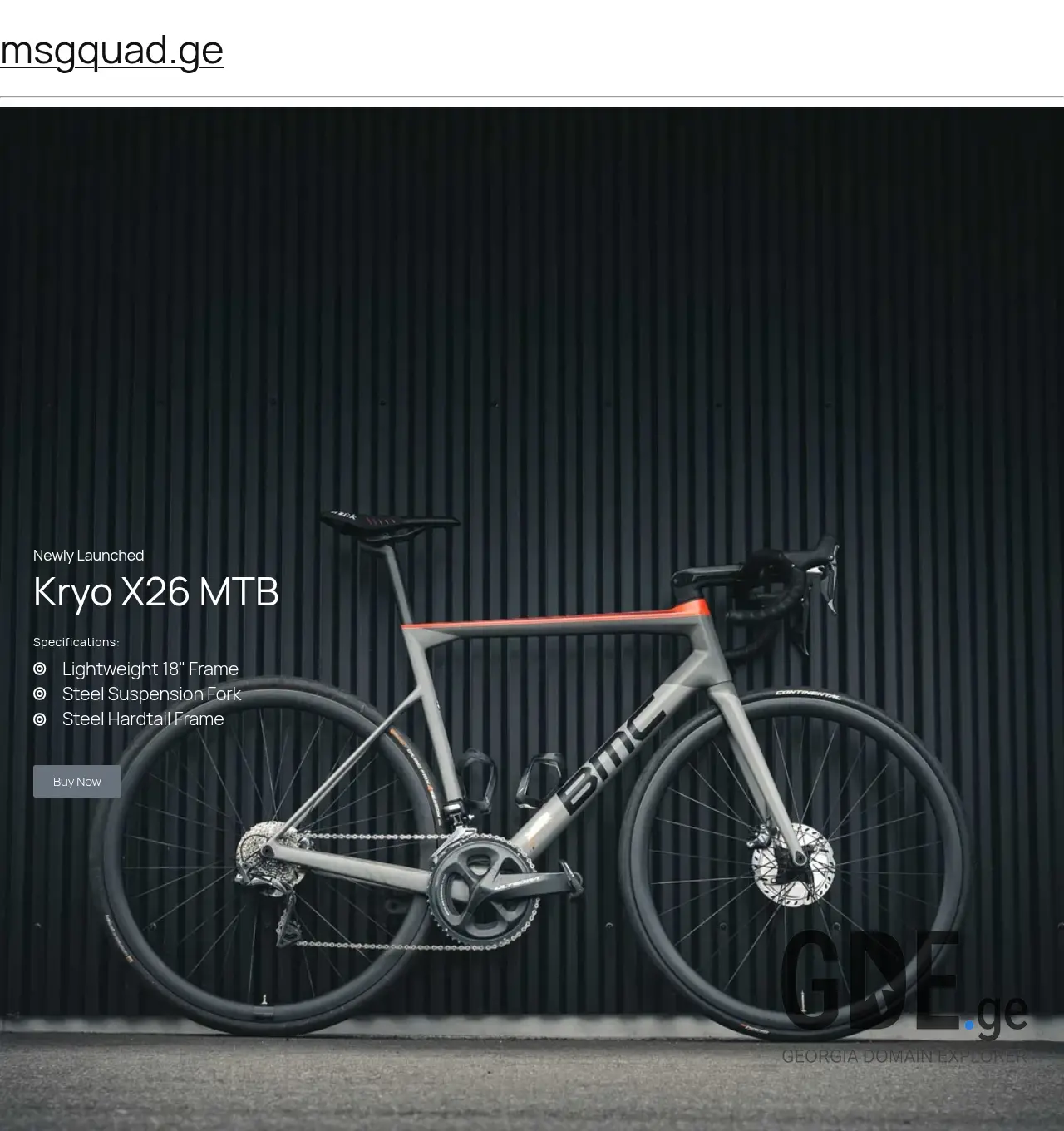 Screenshot of the site msgquad.ge at 2026-07-06