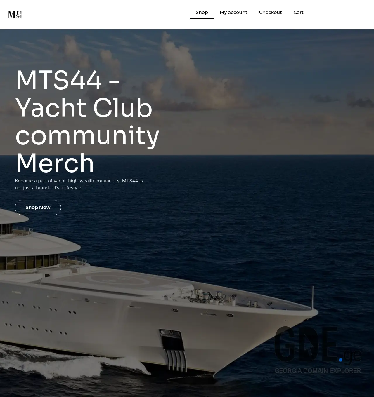 Screenshot of the site mts44.ge at 2026-07-27