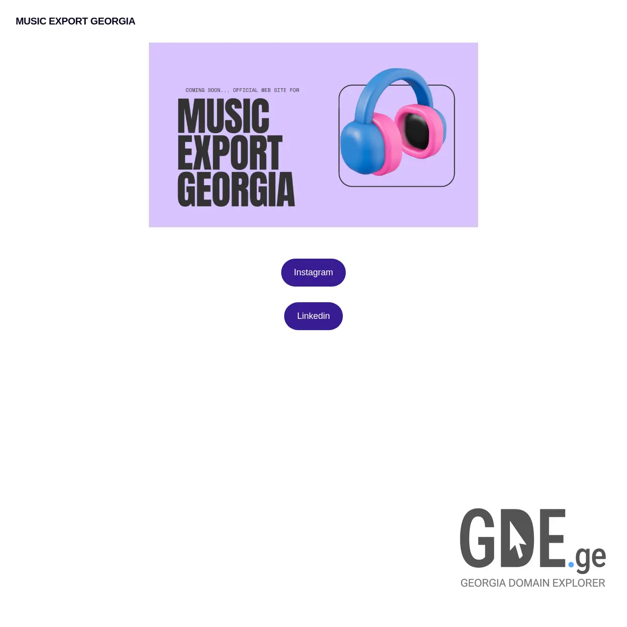 Screenshot of the site musicexport.ge at 2026-03-27