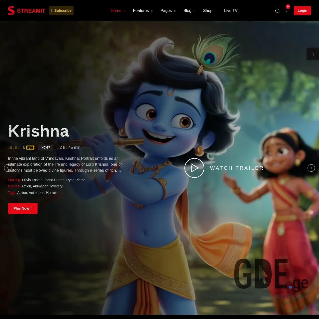 Screenshot of the site myfilmebi.ge at 2026-03-14