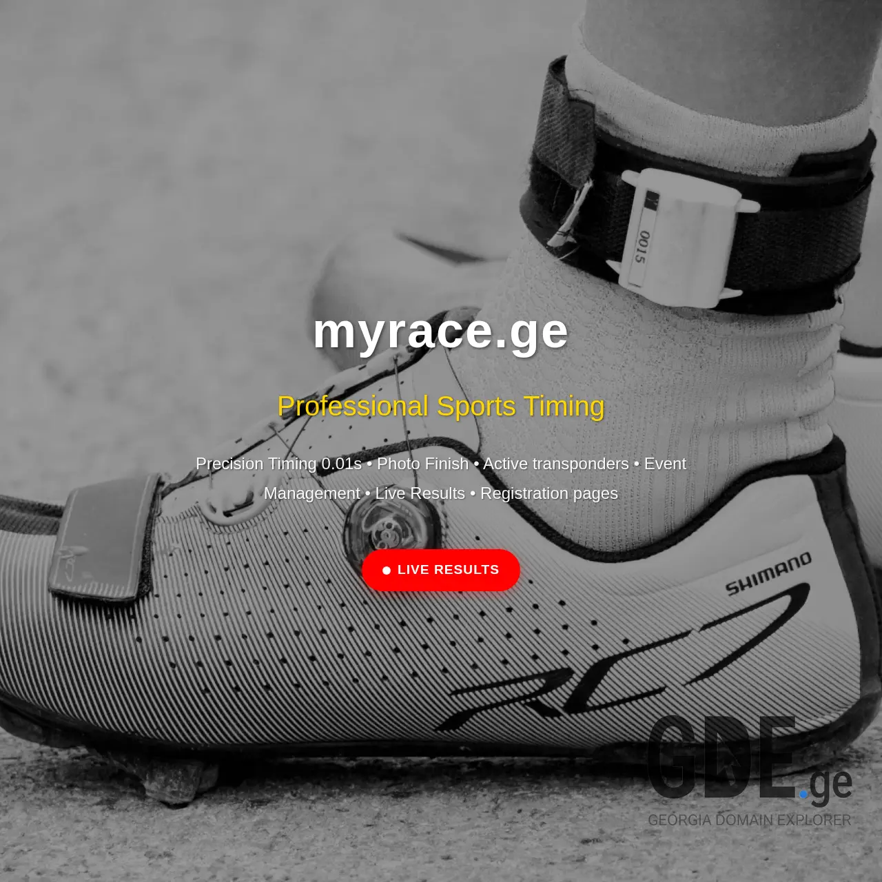 Screenshot of the site myrace.ge at 2026-03-28