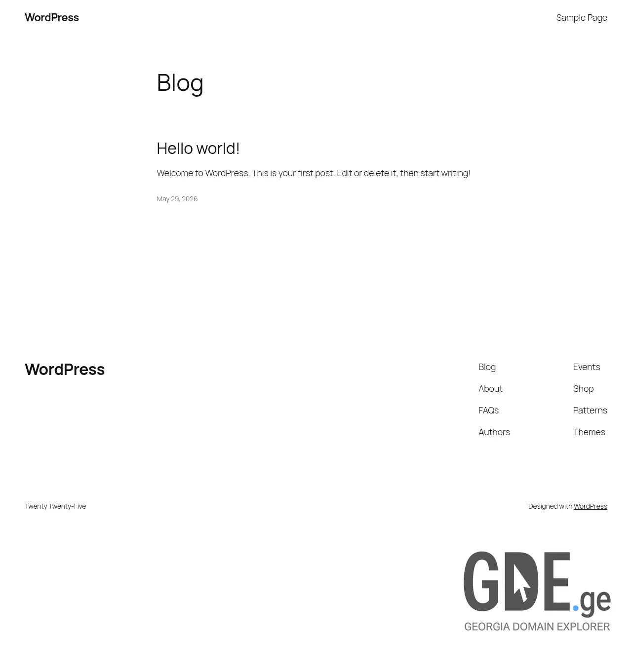 Screenshot of the site mysmartspace.ge at 2026-05-30
