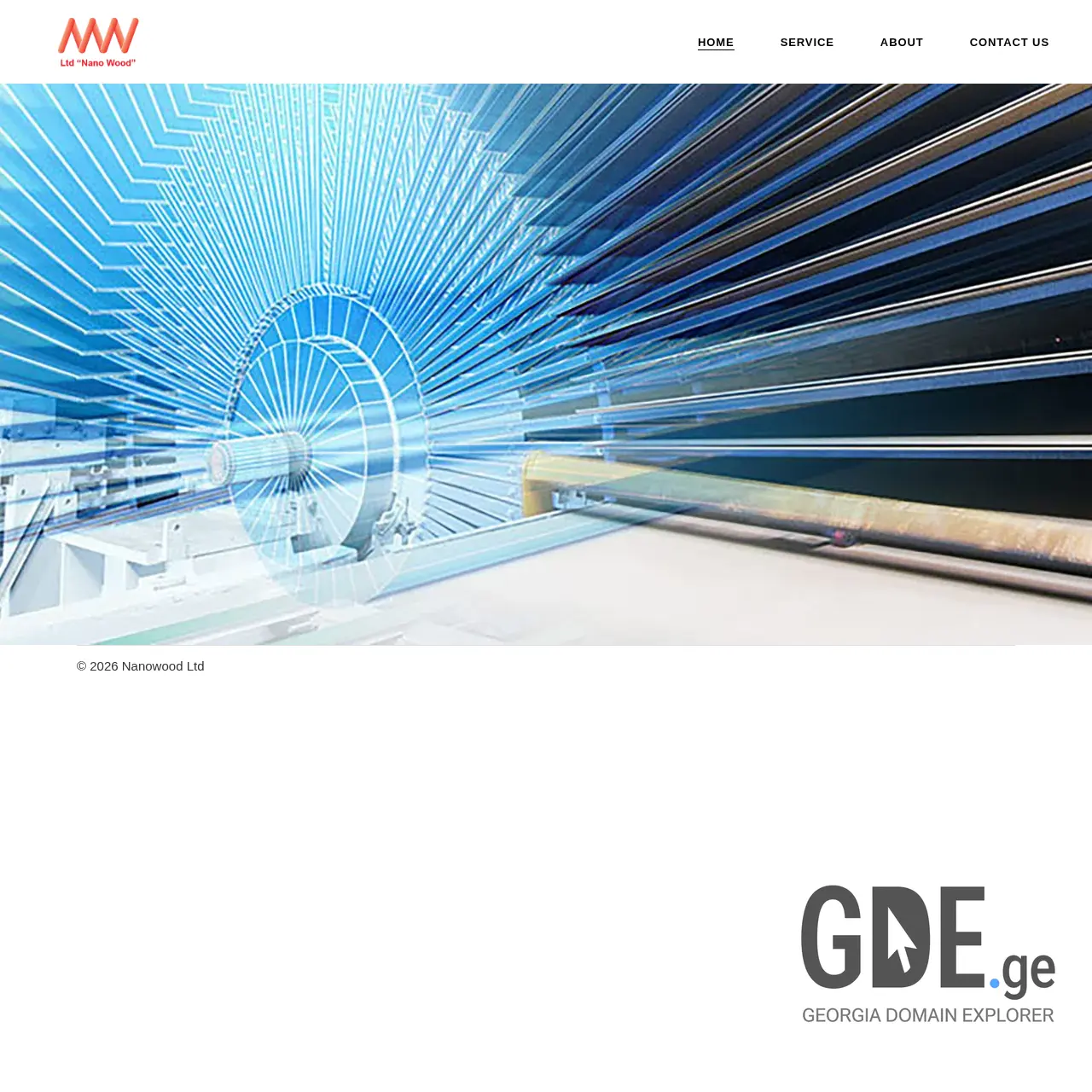 Screenshot of the site nanowood.ge at 2026-03-30