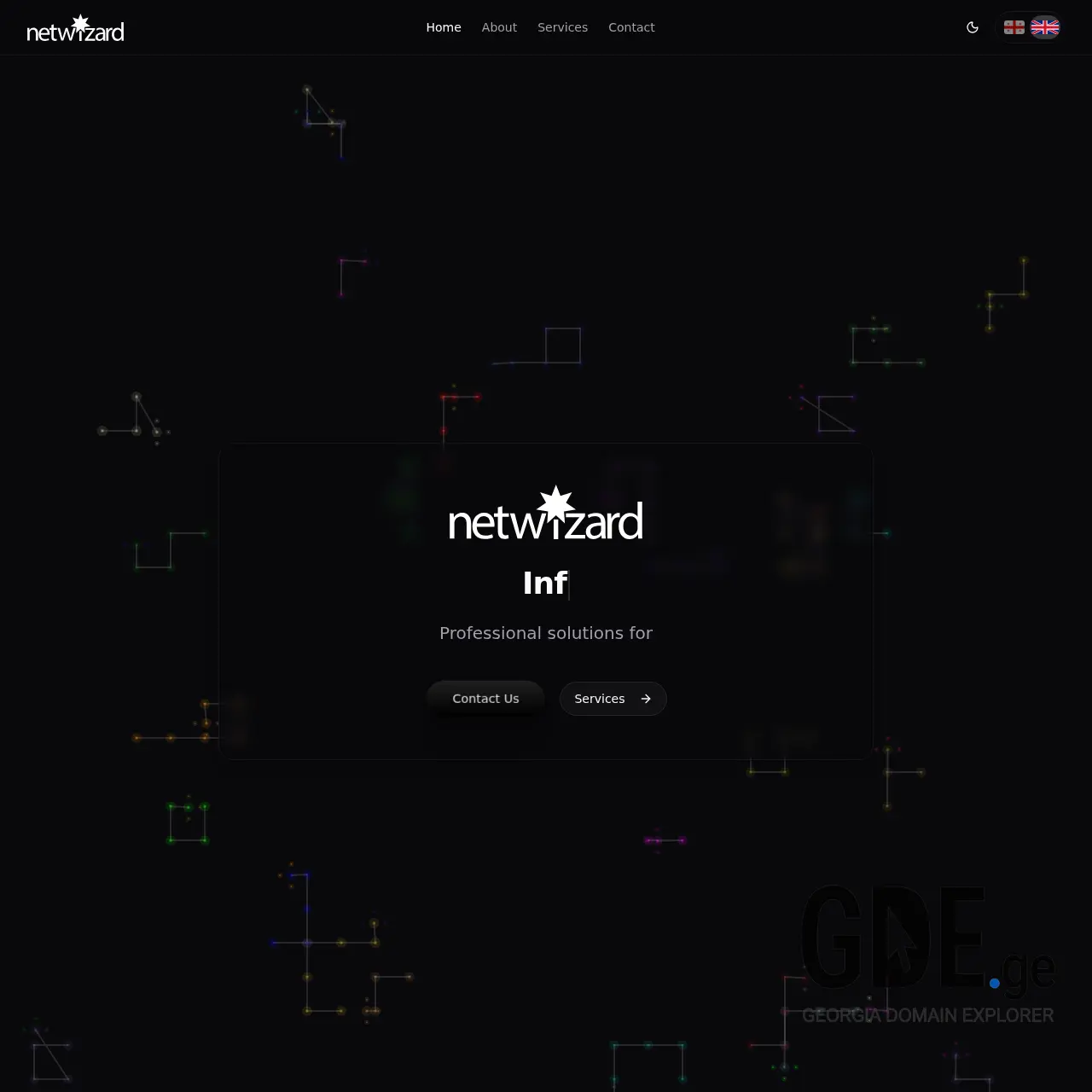 Screenshot of the site netwizard.ge at 2026-03-02