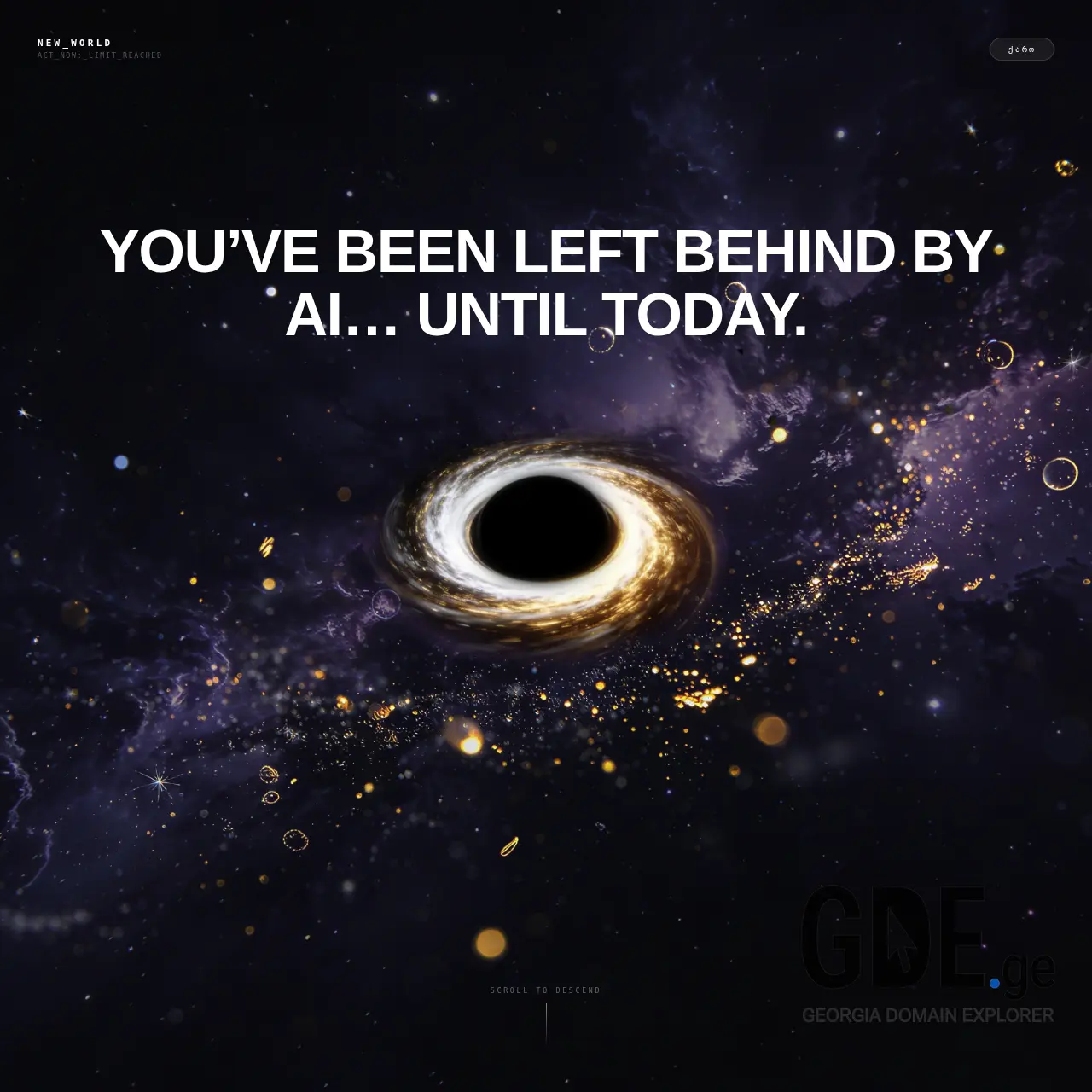 Screenshot of the site newworld.ge at 2026-04-03