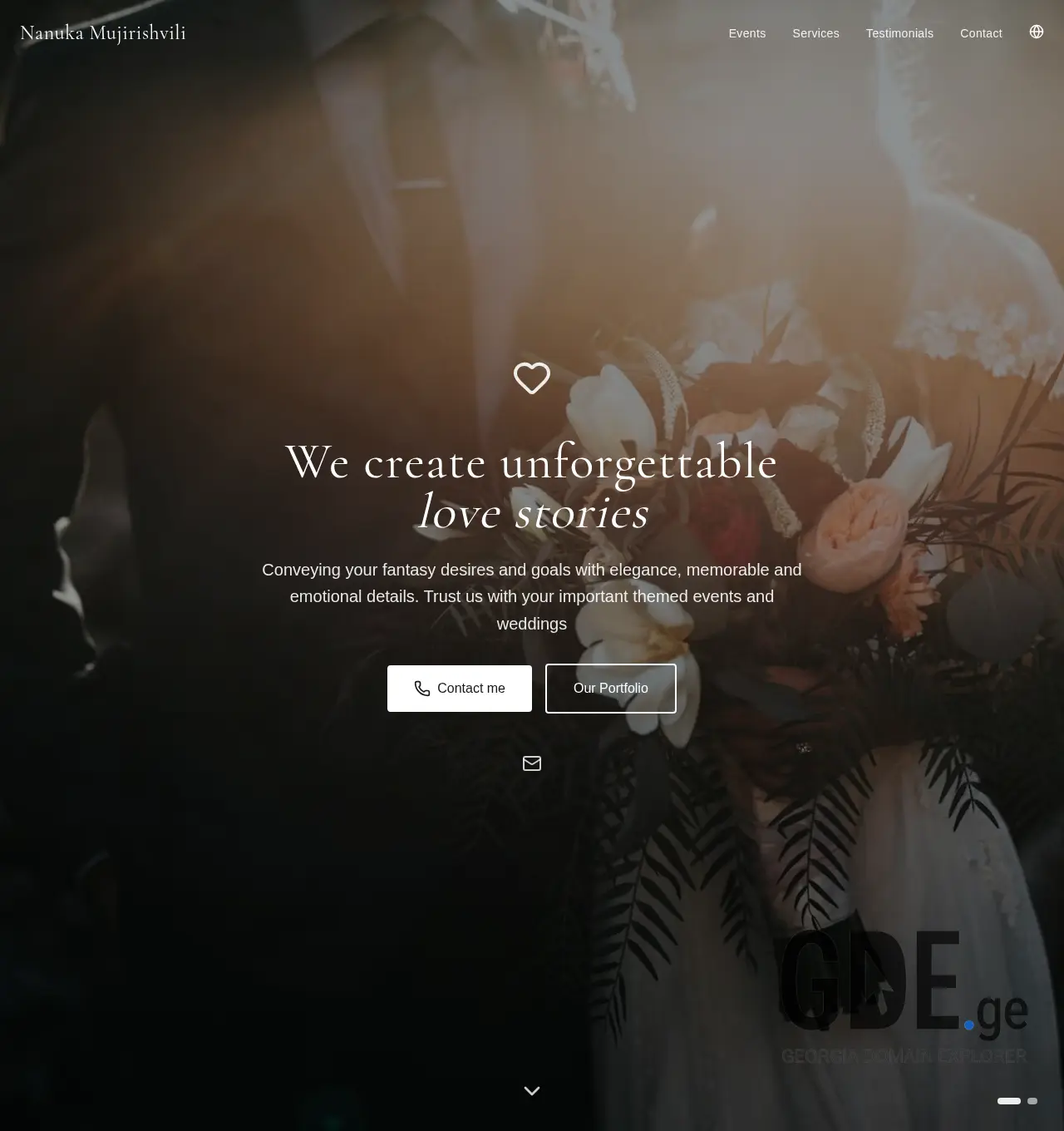 Screenshot of the site nmweddings.ge at 2026-05-30
