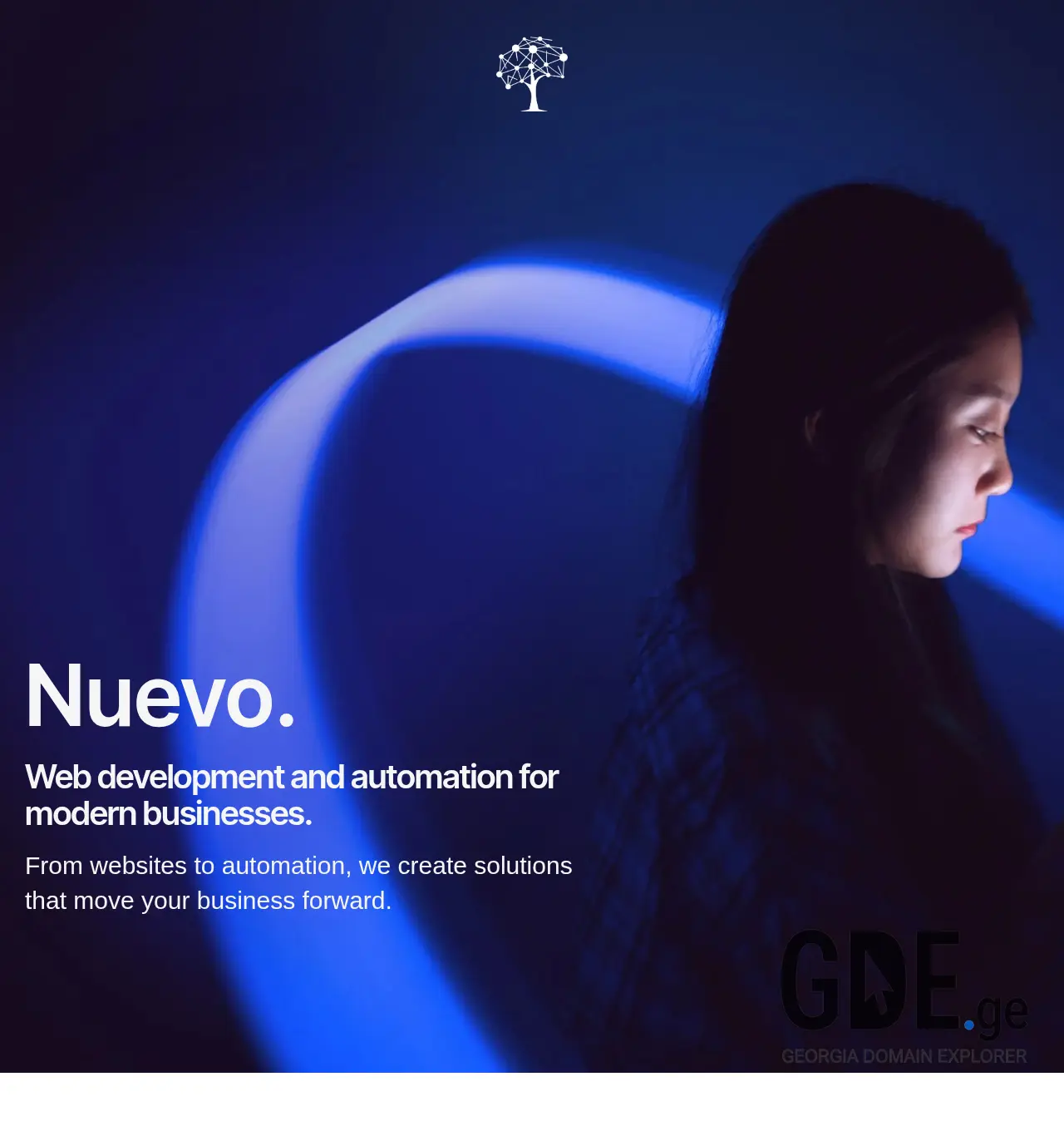 Screenshot of the site nuevo.ge at 2026-04-28