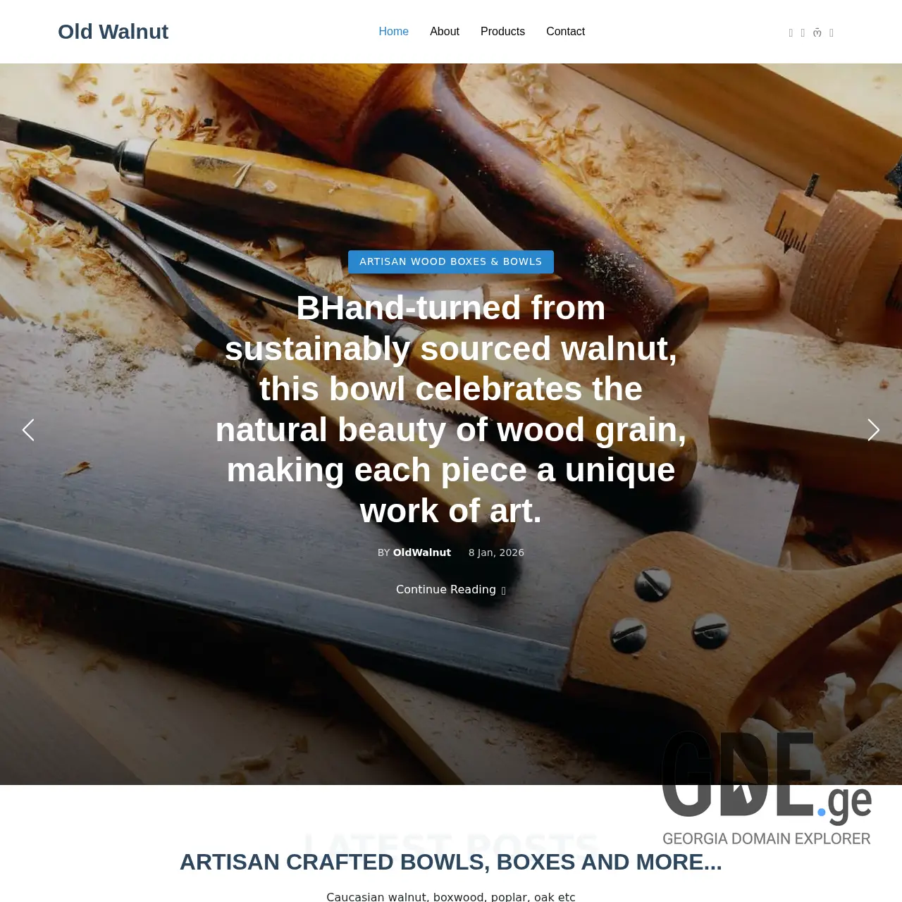 Screenshot of the site oldwalnut.ge at 2026-03-30