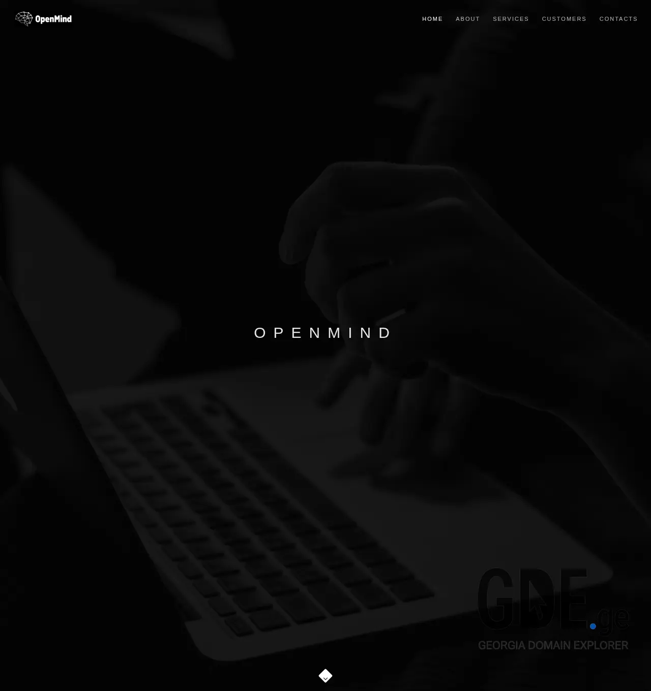 Screenshot of the site openmind.ge at 2026-05-02