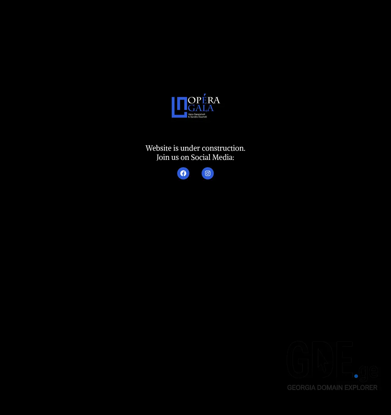Screenshot of the site operagala.ge at 2026-07-15