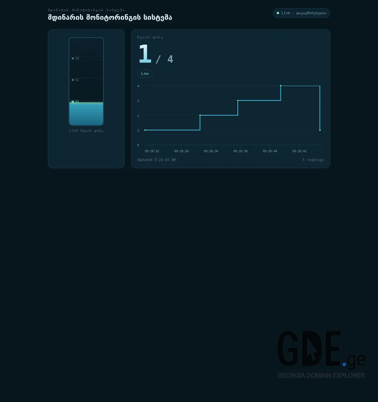 Screenshot of the site oreon.ge at 2026-07-16