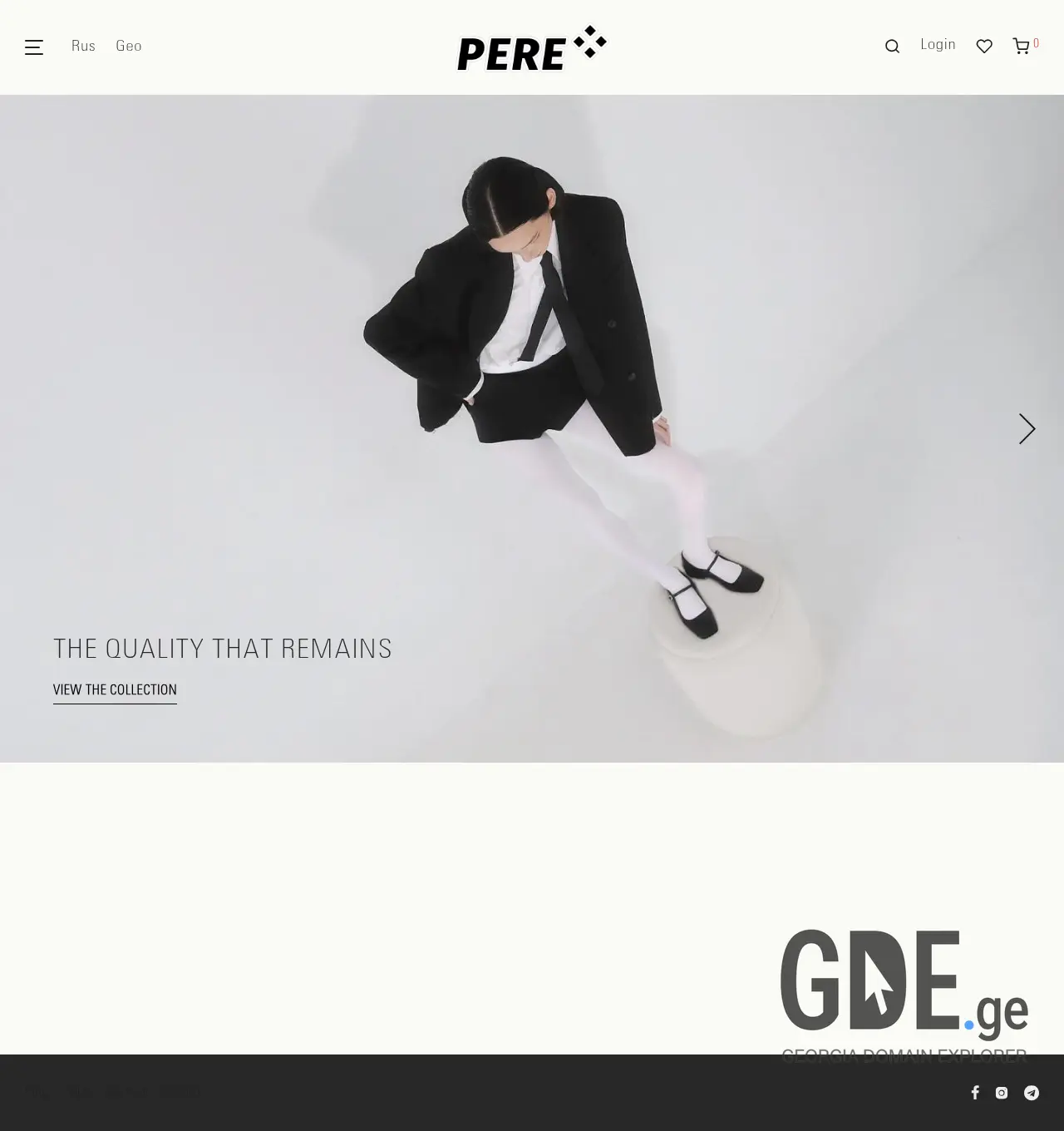 Screenshot of the site perekrest.ge at 2026-07-03