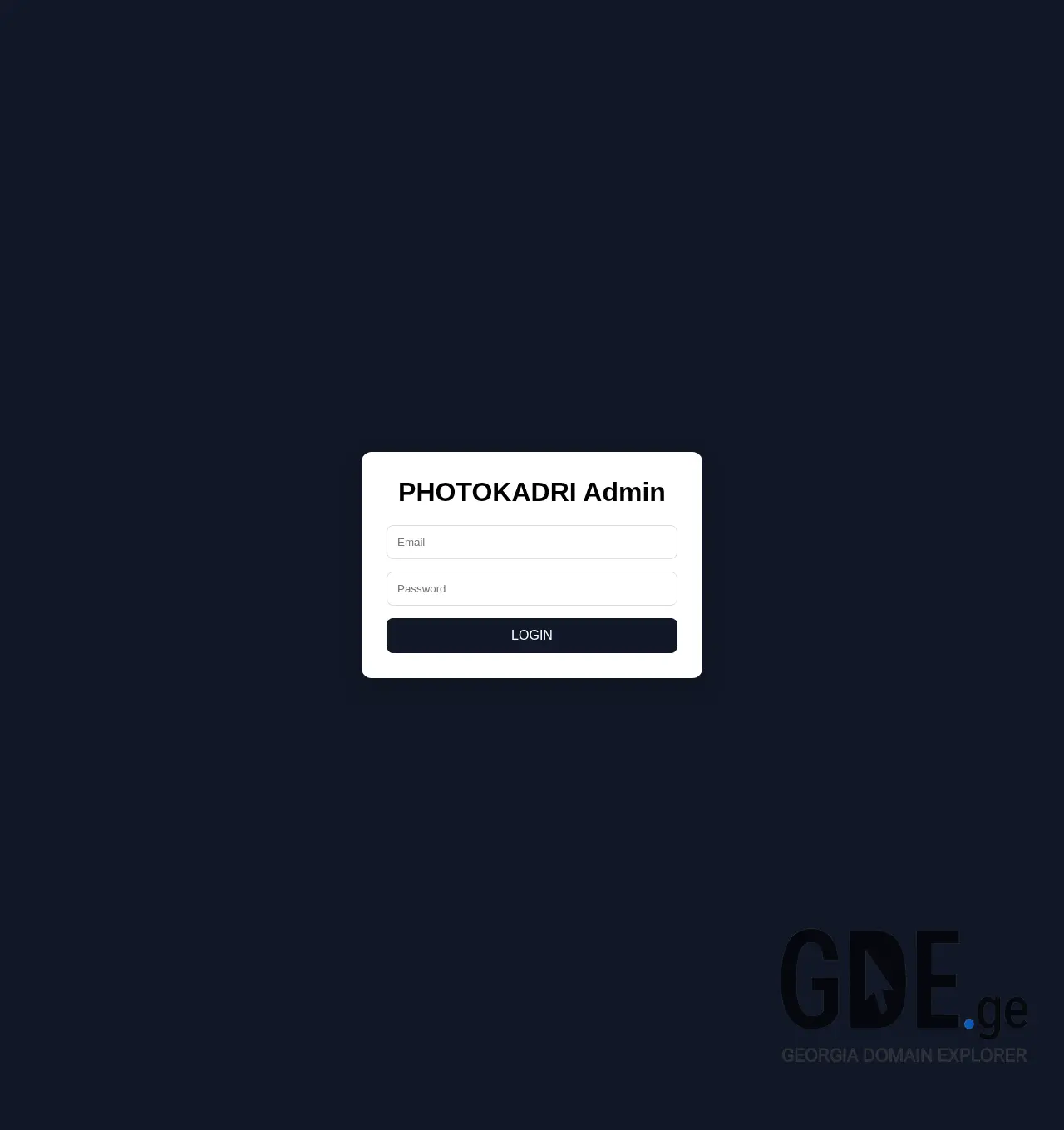 Screenshot of the site photokadri.ge at 2026-07-20