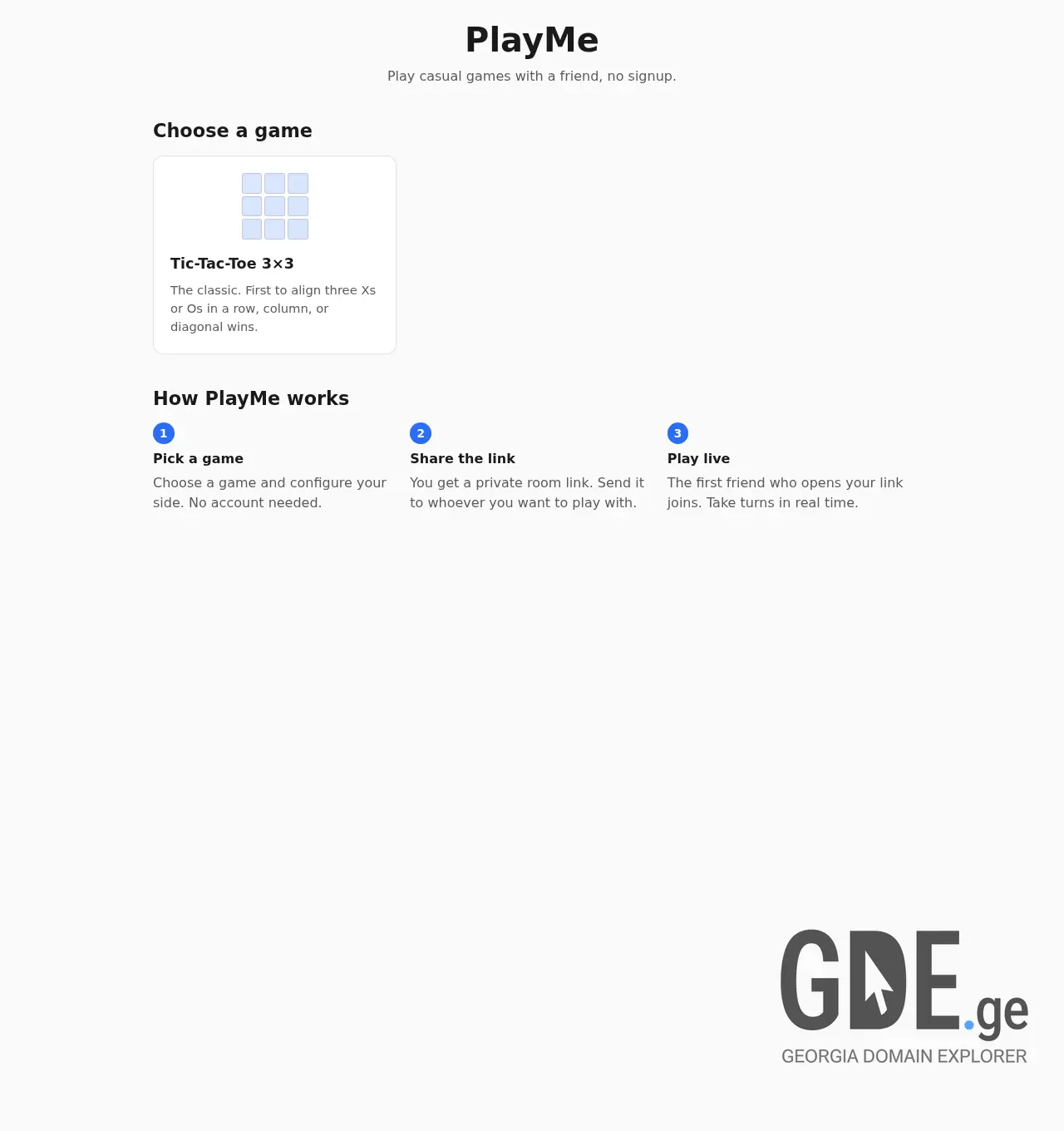 Screenshot of the site playme.ge at 2026-05-13