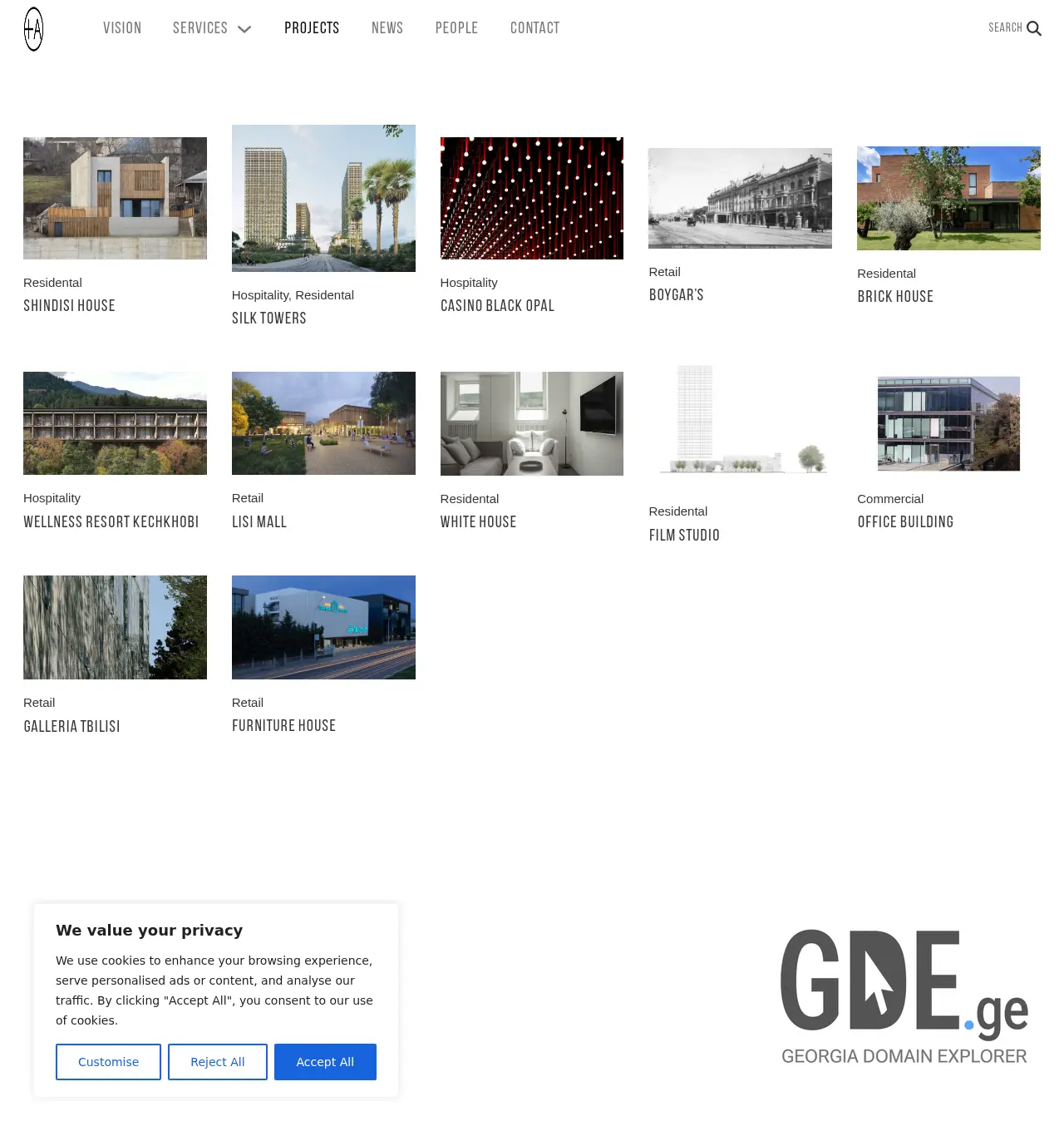 Screenshot of the site plus-a.ge at 2026-04-22