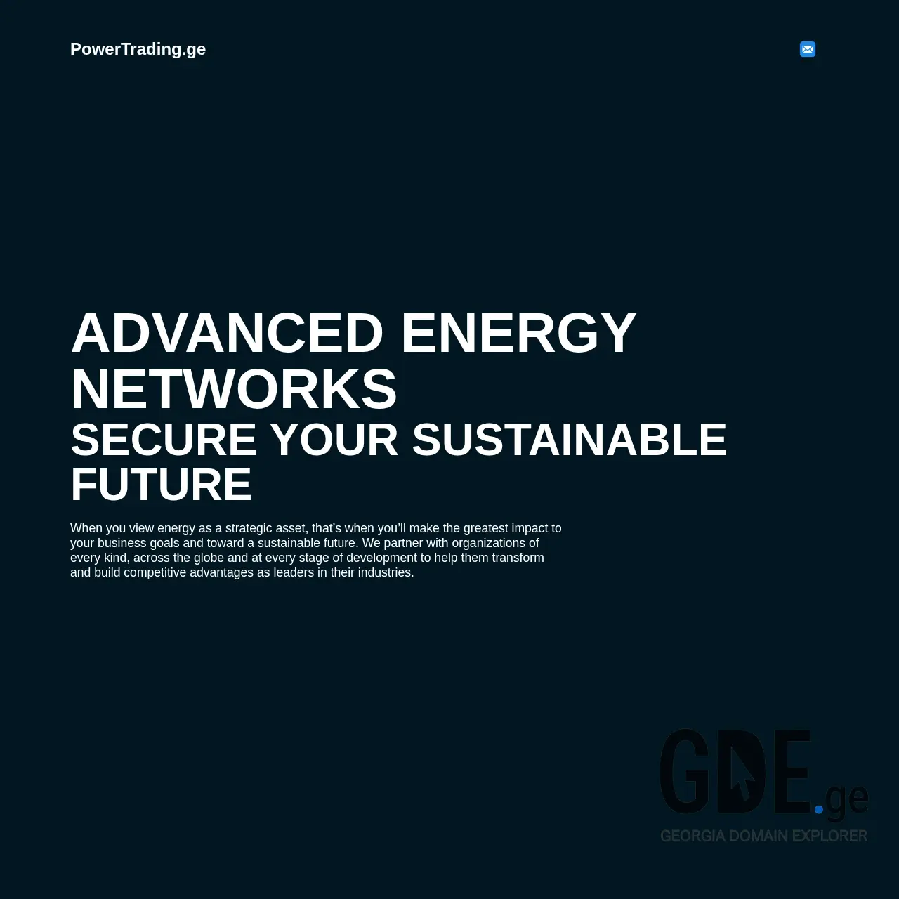Screenshot of the site powertrading.ge at 2026-03-28