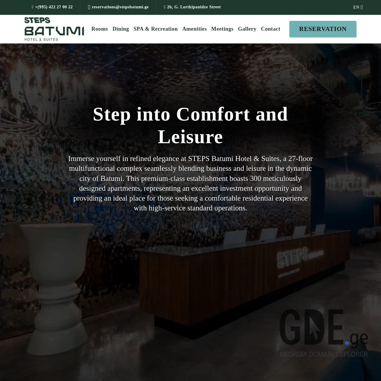 Screenshot of the site premiumgroup.ge at 2026-03-26