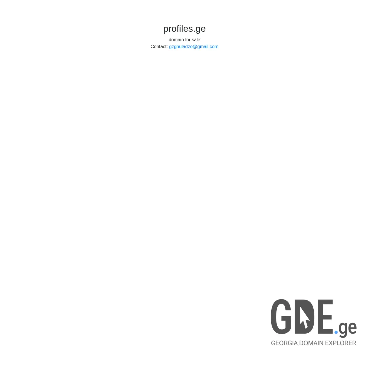 Screenshot of the site profiles.ge at 2026-03-28