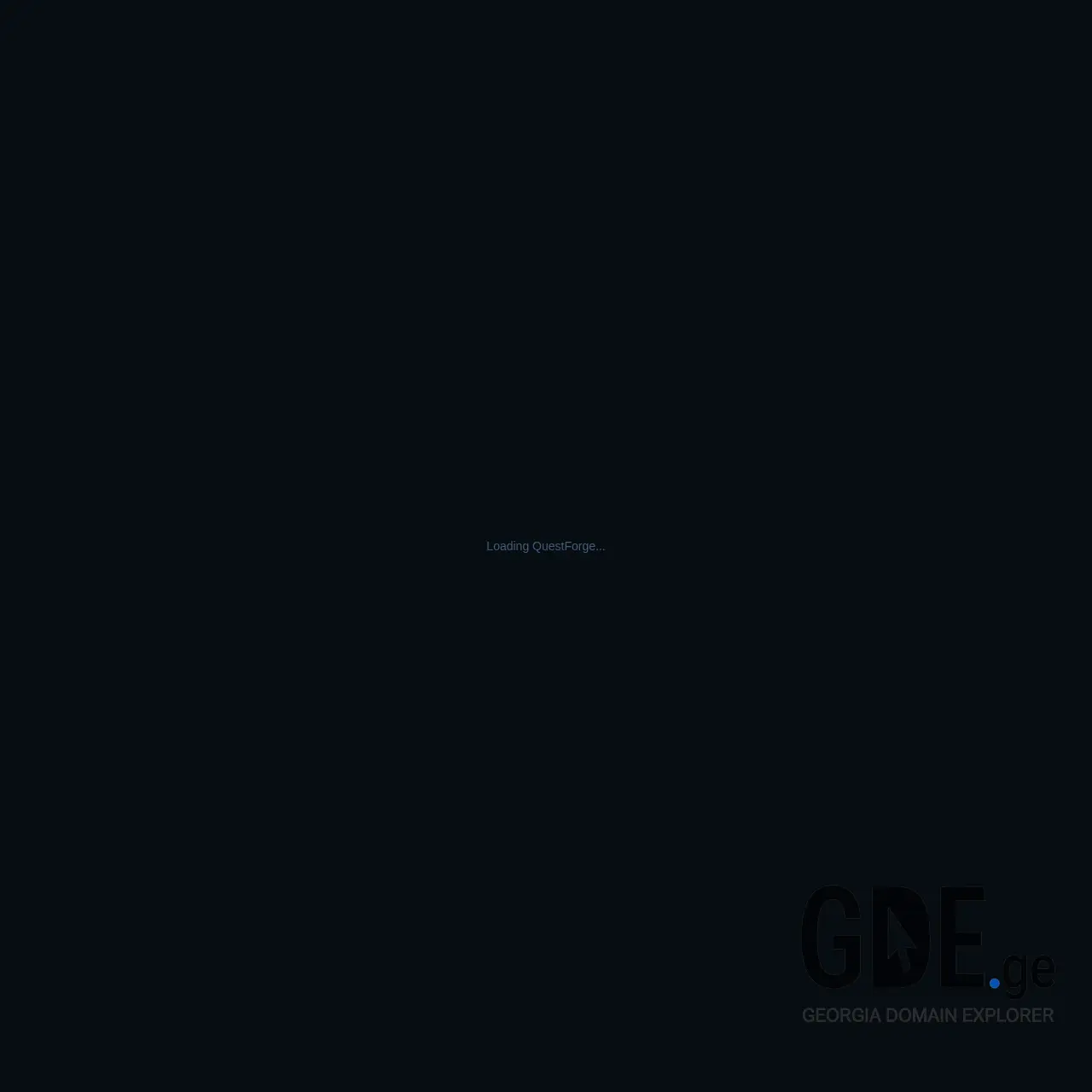 Screenshot of the site questfor.ge at 2026-03-14