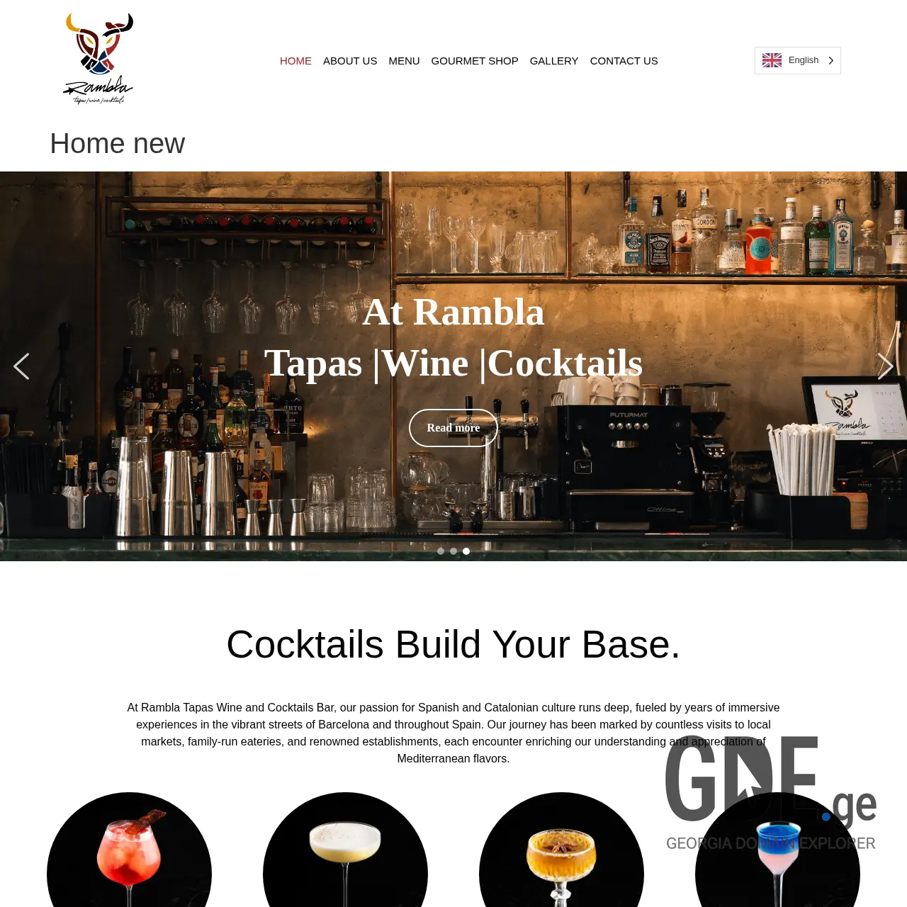 Screenshot of the site rambla.ge at 2026-03-27