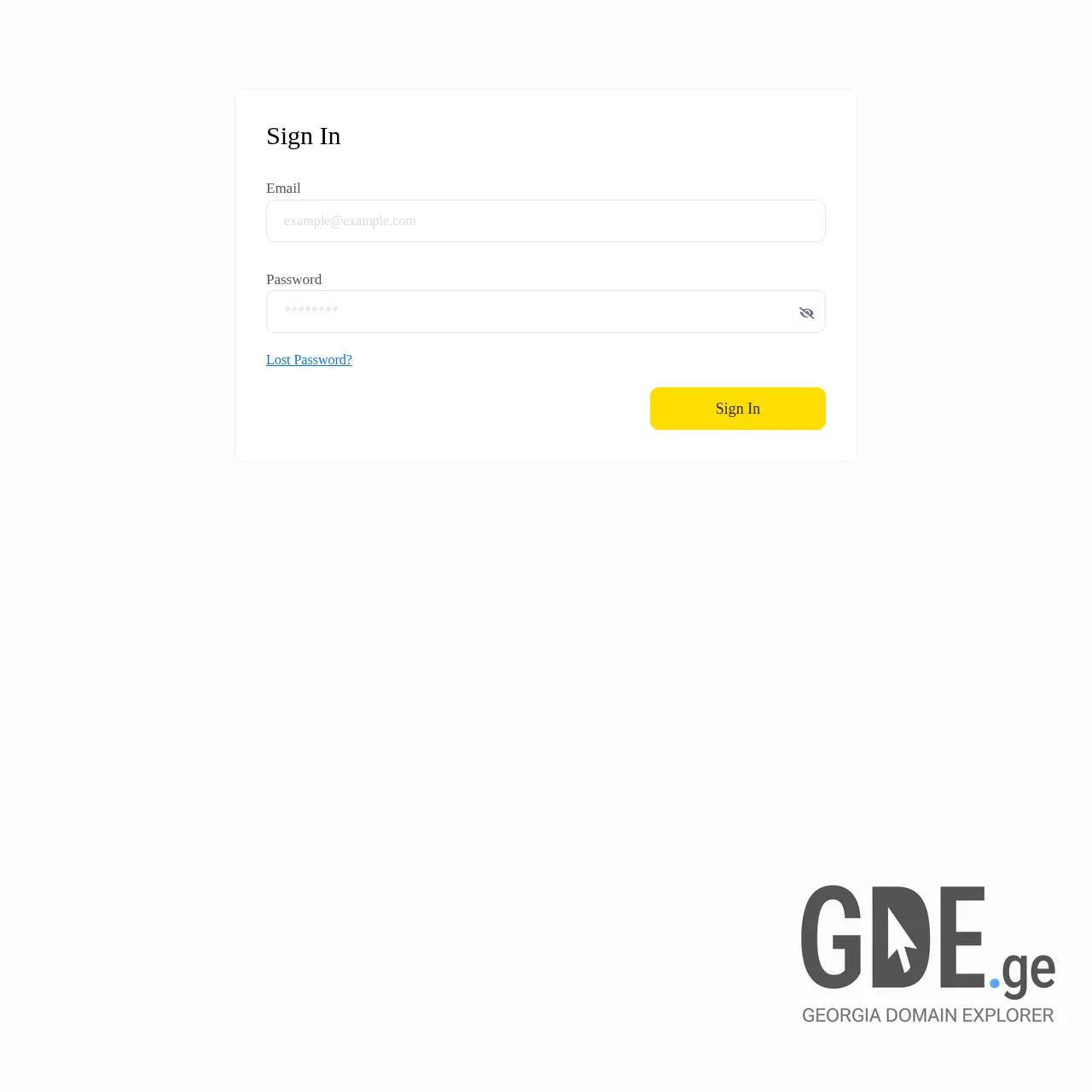 Screenshot of the site rca.ge at 2026-03-29